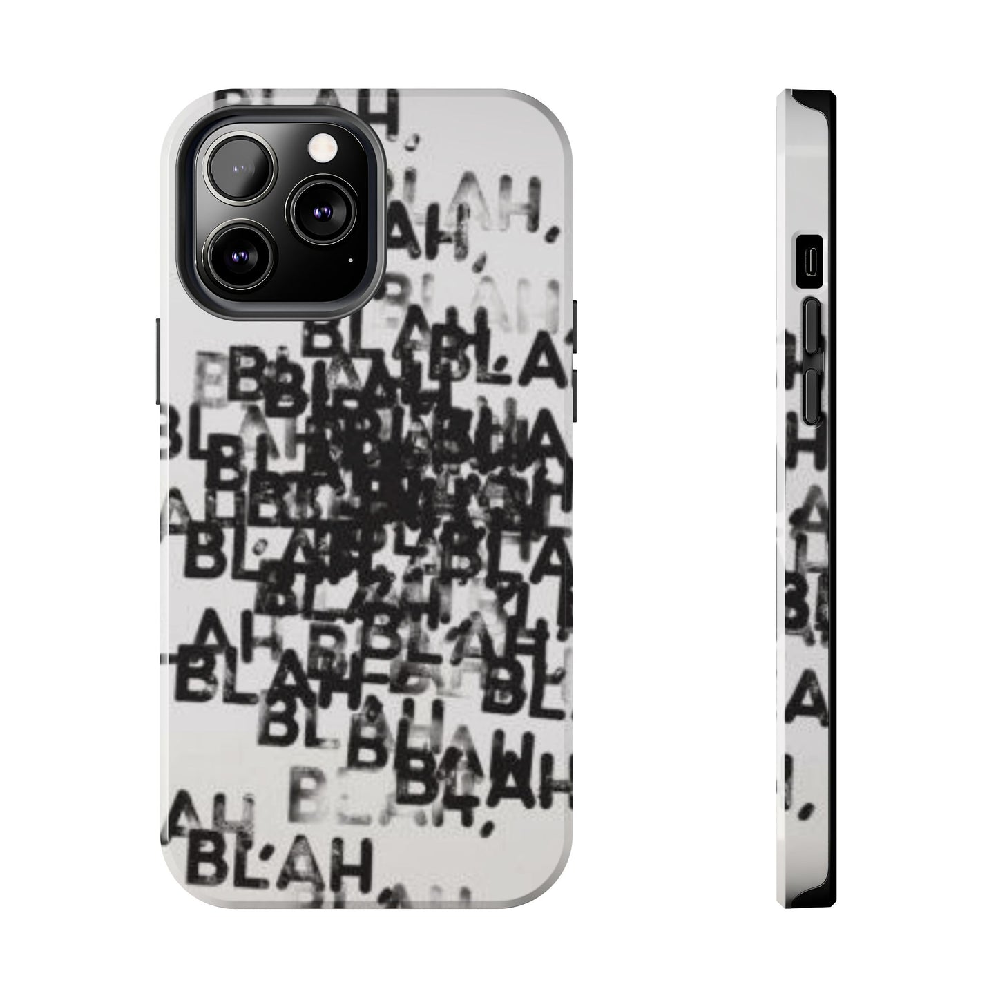 Blah Blah Blah Print Phone Case