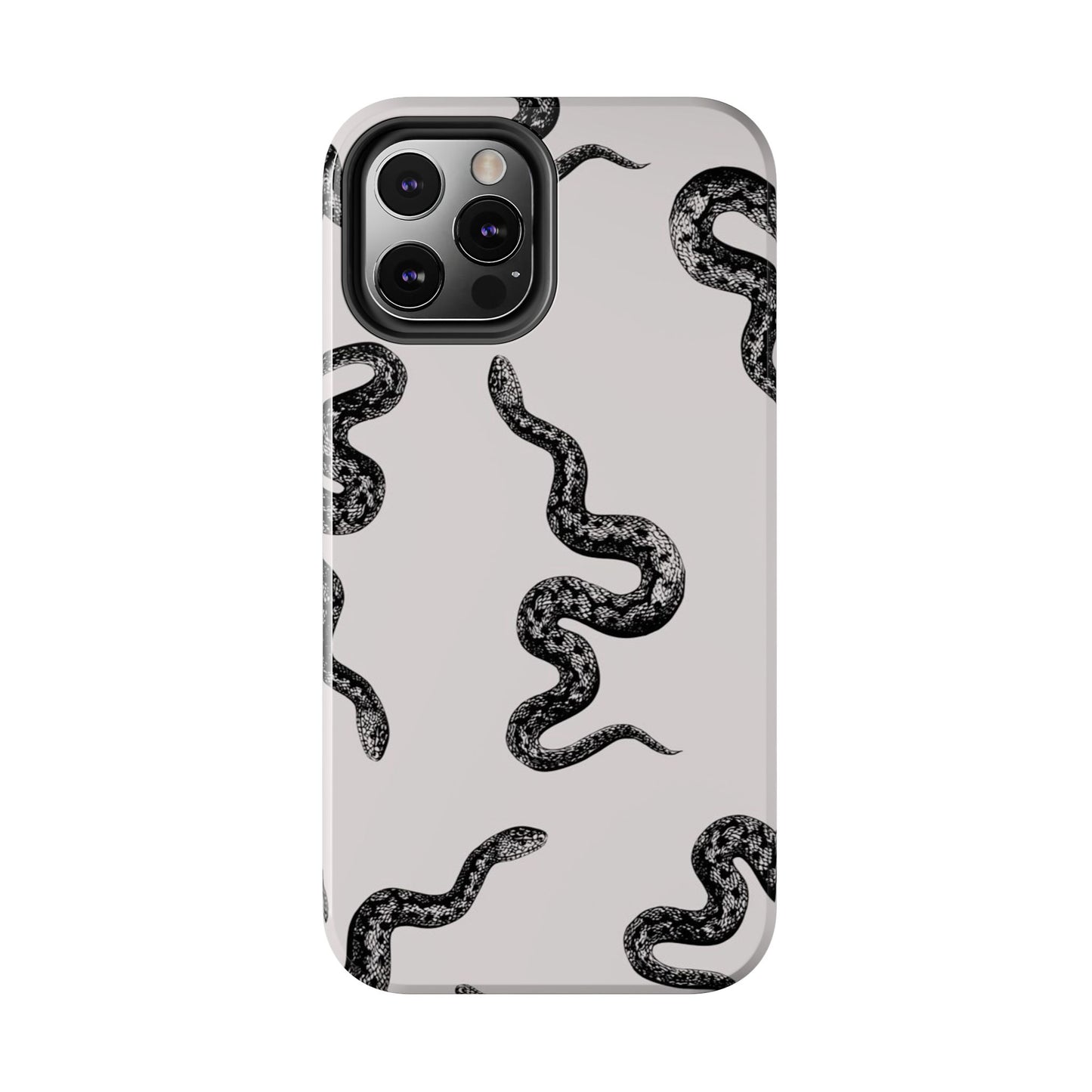 Snake Print Aesthetic Glossy Phone Case