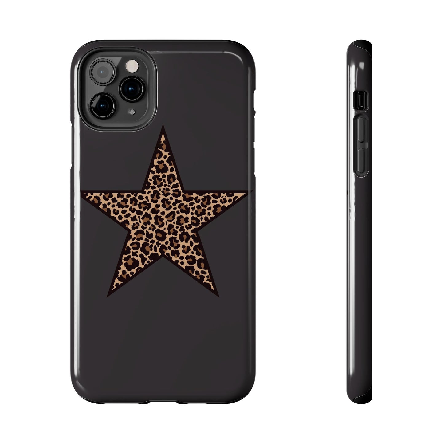 Cheetah Print Star Scandi Style Phone Case