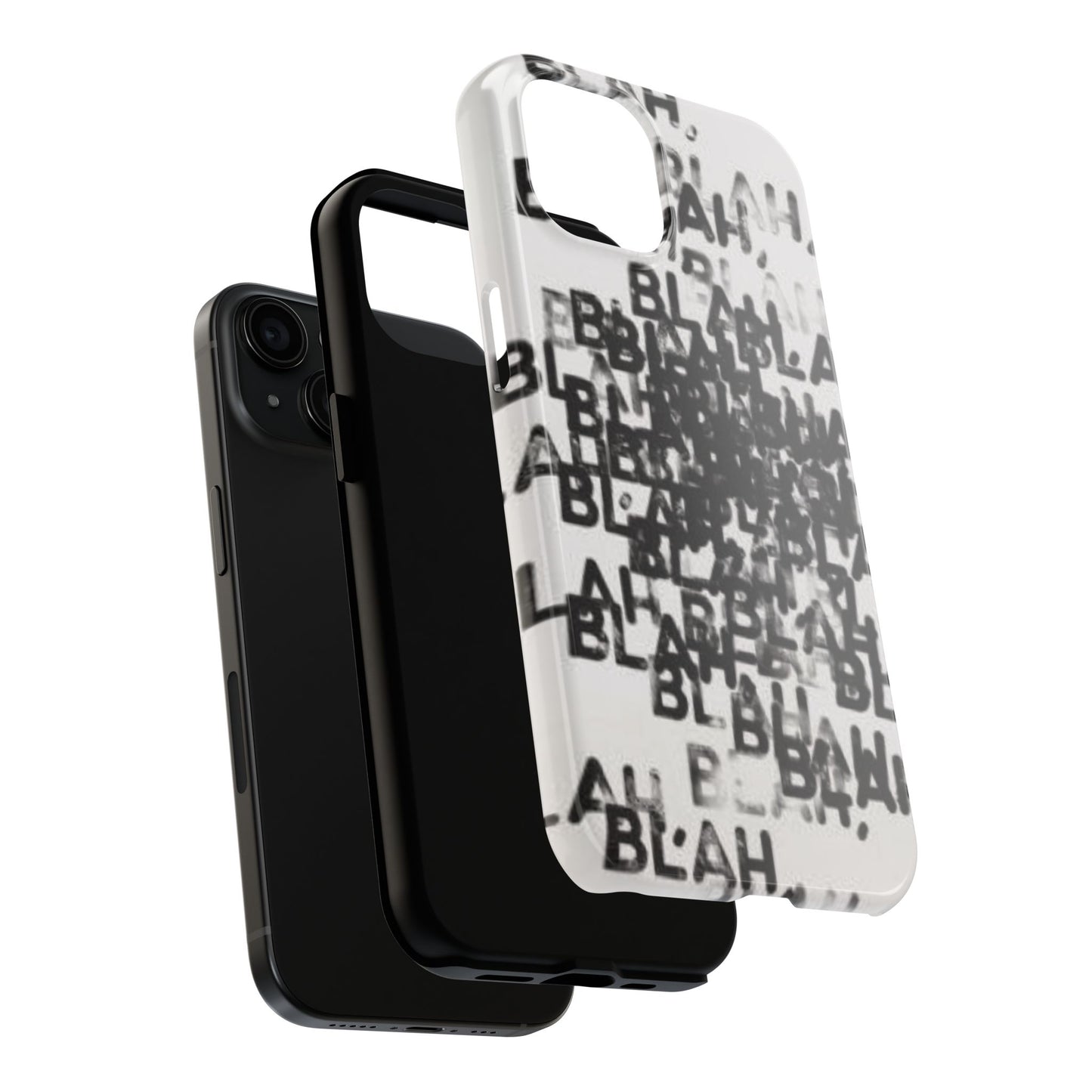 Blah Blah Blah Print Phone Case