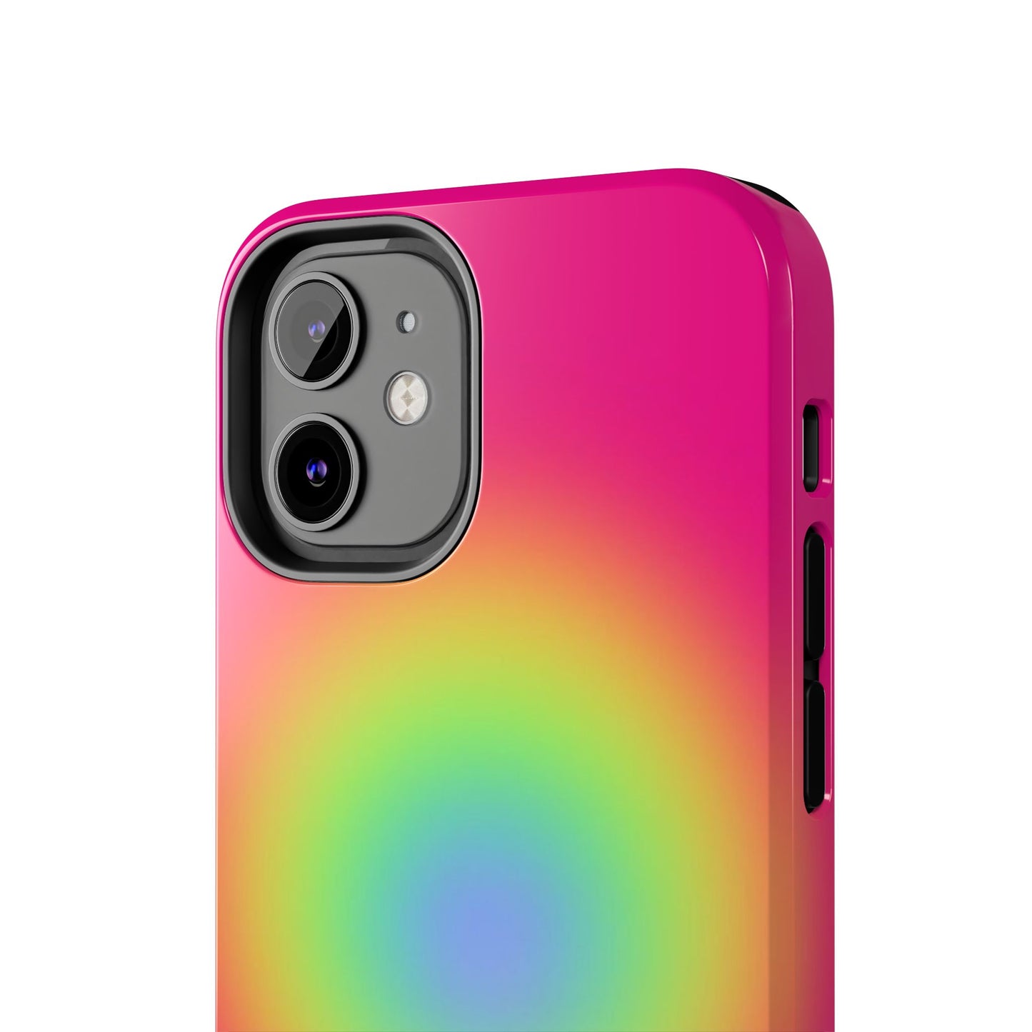 Pink Aura Phone Case, Pink, Yellow, Trendy, Clean Girl Aesthetic, Preppy, Glossy Phone Case