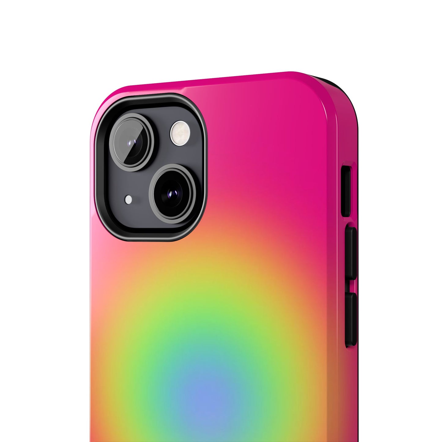 Pink Aura Phone Case, Pink, Yellow, Trendy, Clean Girl Aesthetic, Preppy, Glossy Phone Case