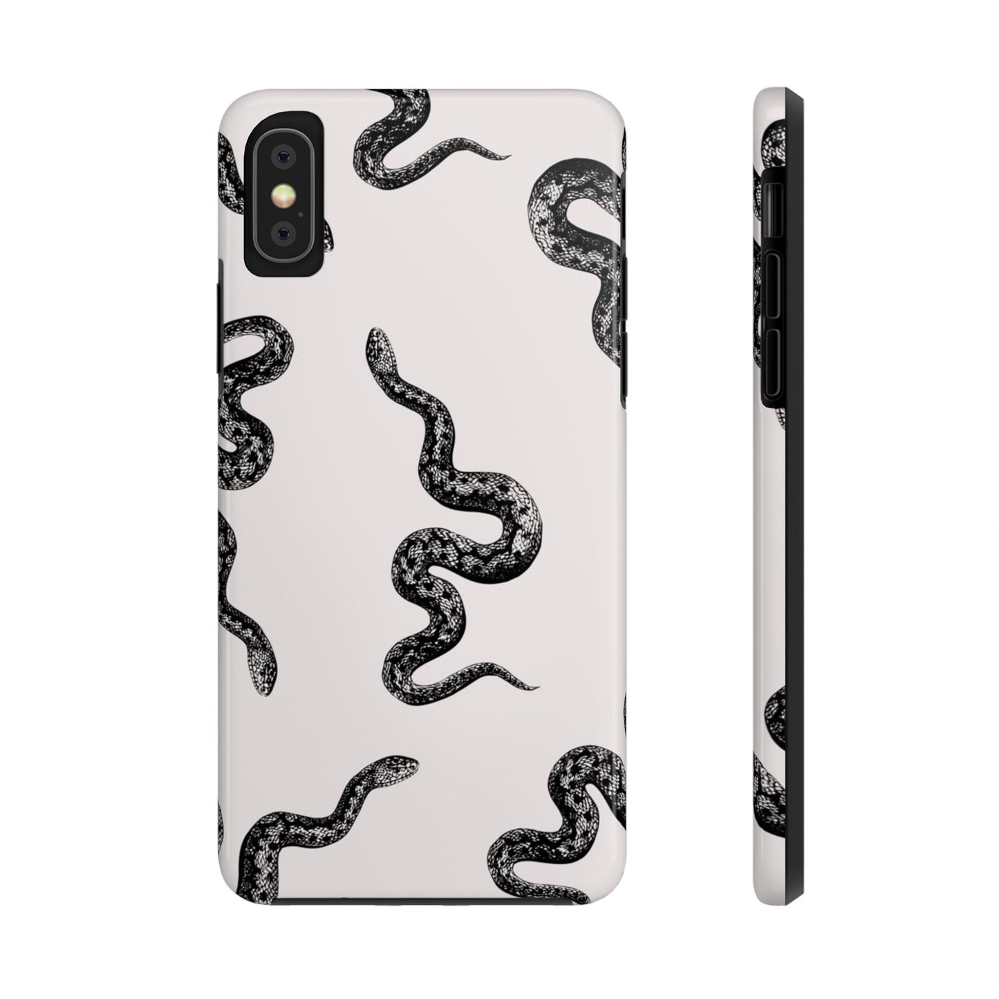 Snake Print Aesthetic Glossy Phone Case