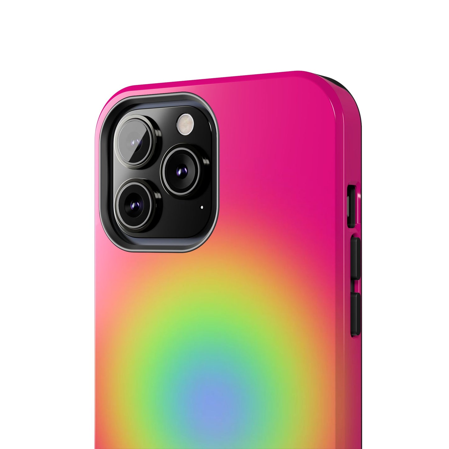 Pink Aura Phone Case, Pink, Yellow, Trendy, Clean Girl Aesthetic, Preppy, Glossy Phone Case