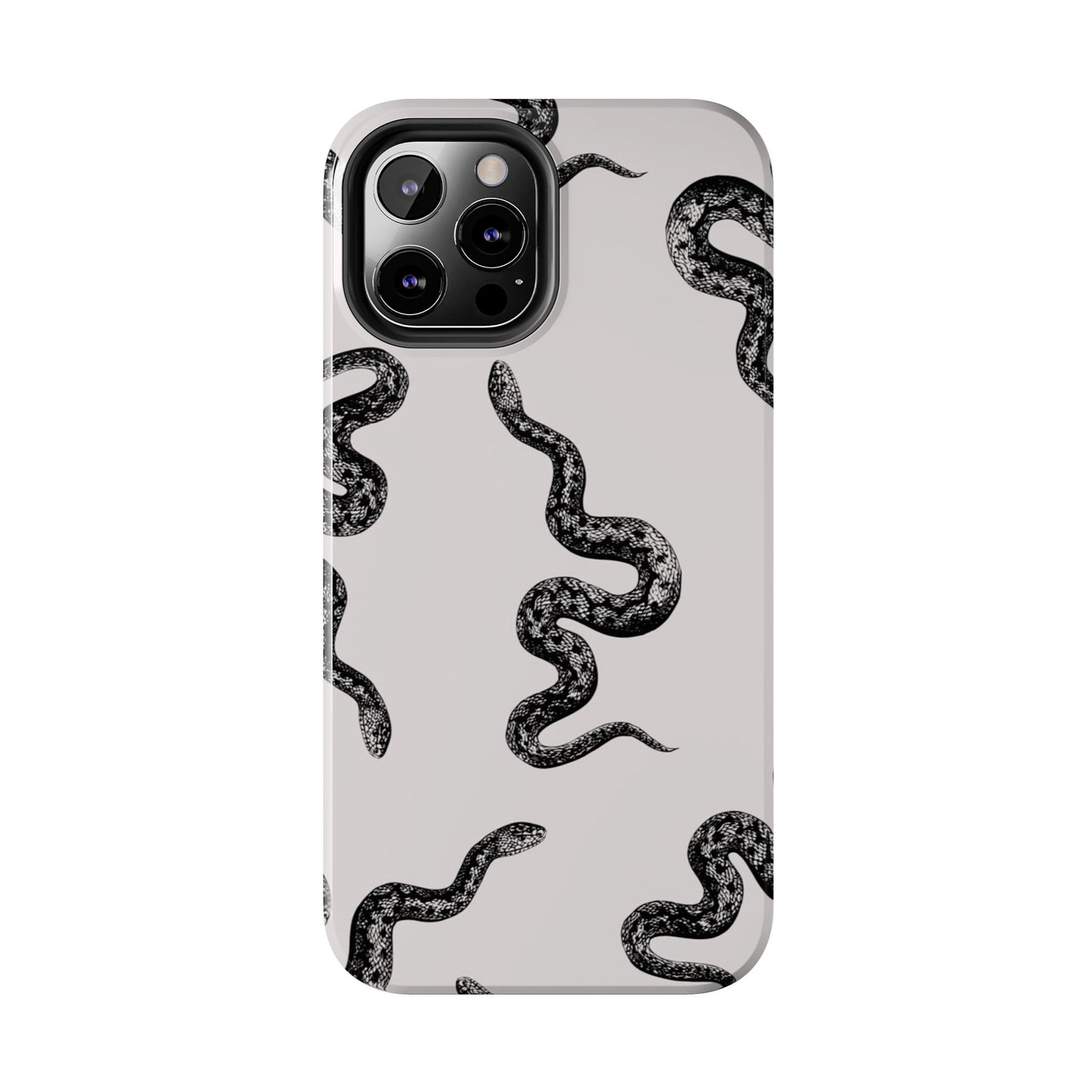 Snake Print Aesthetic Glossy Phone Case