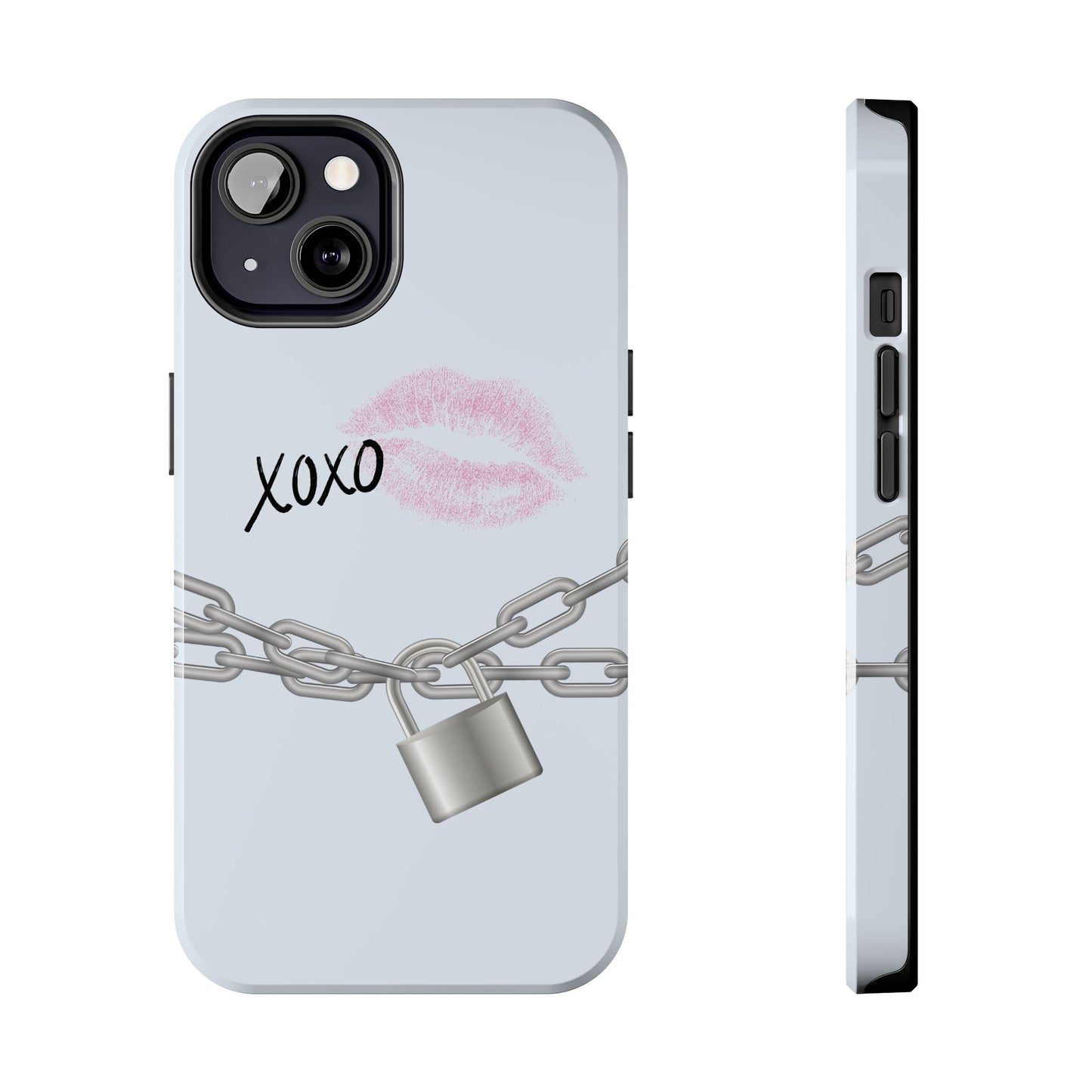 XOXO Love Lock Phone Case - Aesthetic Y2K Girly Style