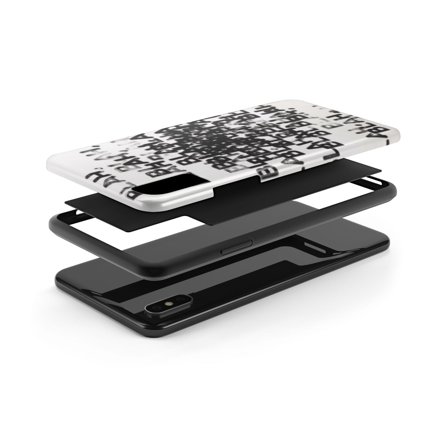 Blah Blah Blah Print Phone Case