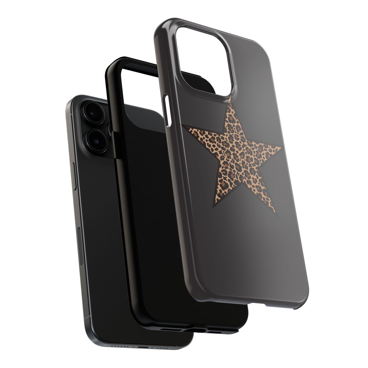 Cheetah Print Star Scandi Style Phone Case