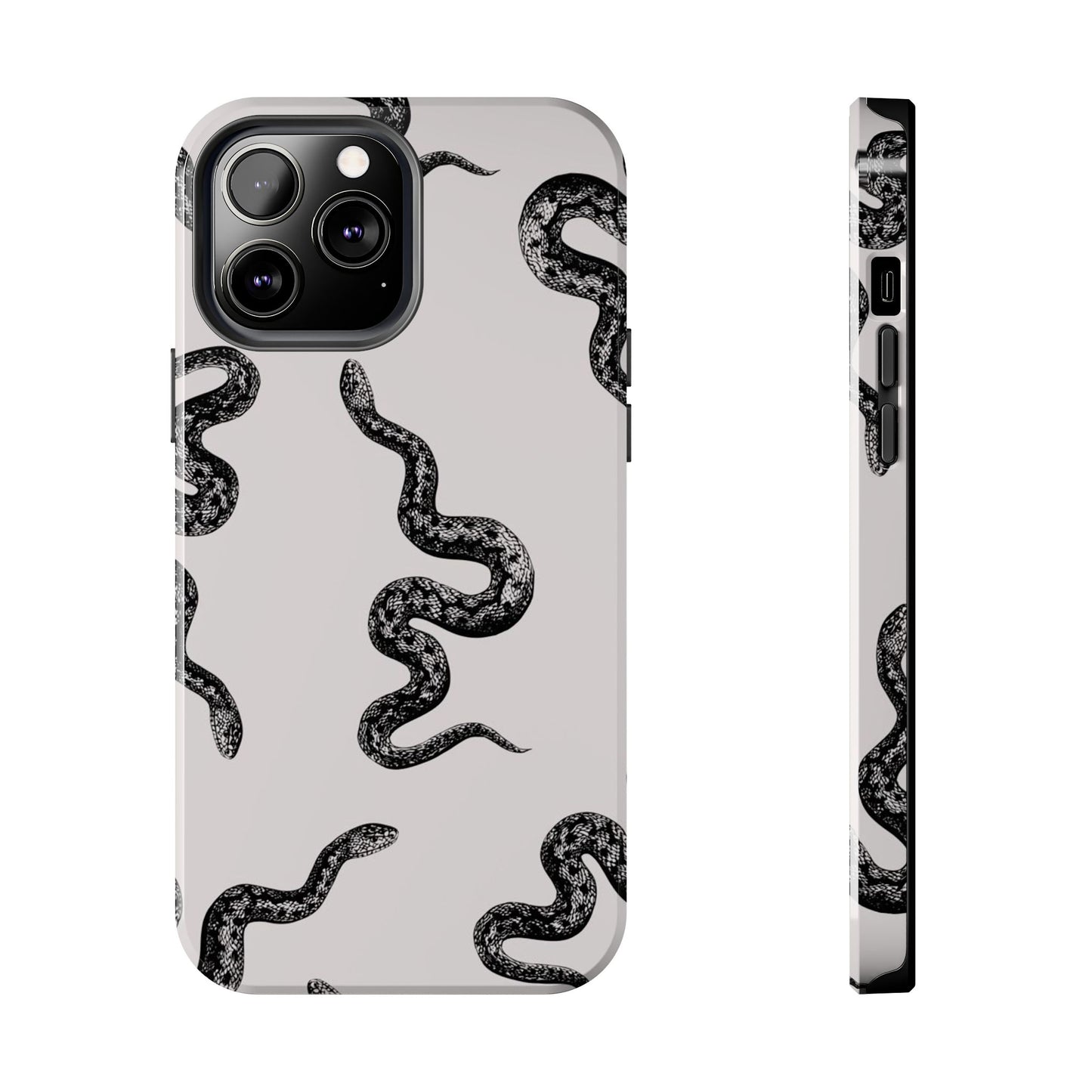 Snake Print Aesthetic Glossy Phone Case