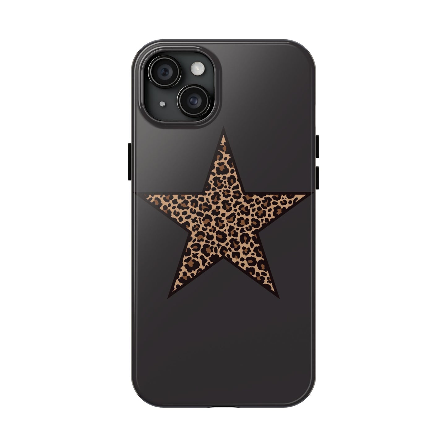 Cheetah Print Star Scandi Style Phone Case