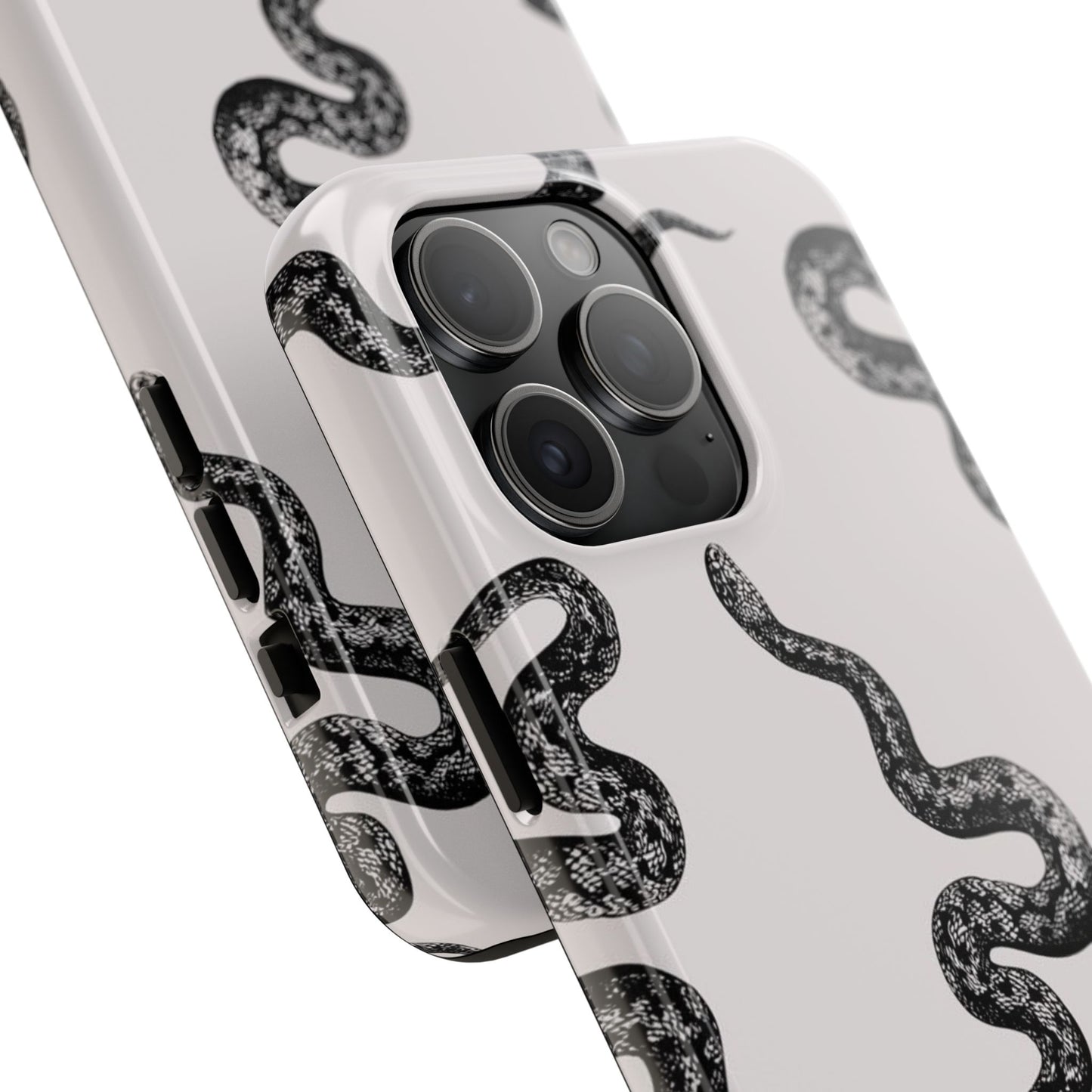 Snake Print Aesthetic Glossy Phone Case