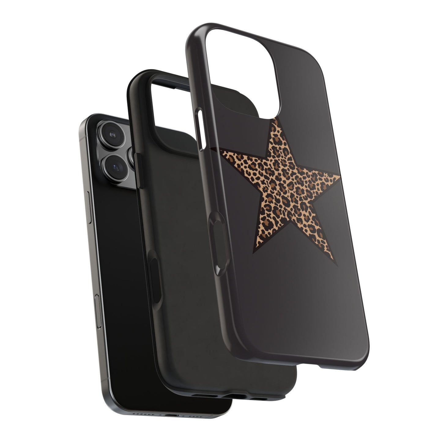 Cheetah Print Star Scandi Style Phone Case