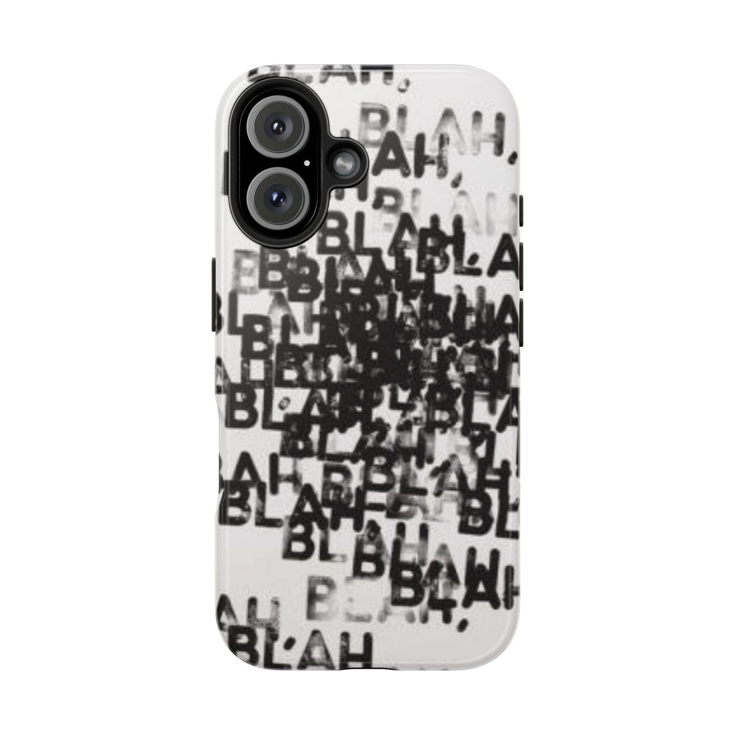 Blah Blah Blah Print Phone Case