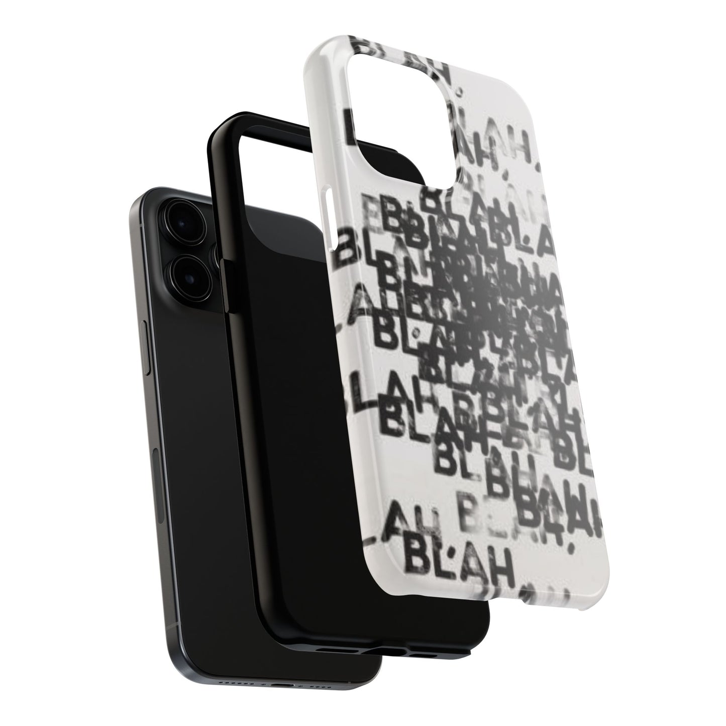Blah Blah Blah Print Phone Case
