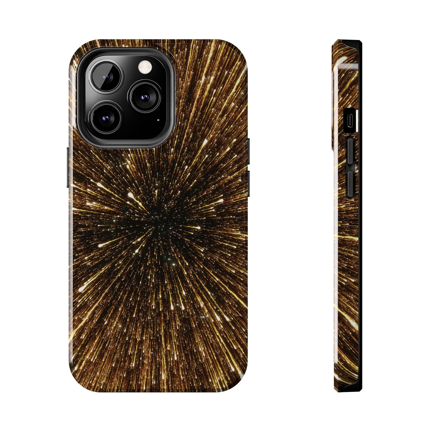 Star Burst Gold Galaxy Phone Case