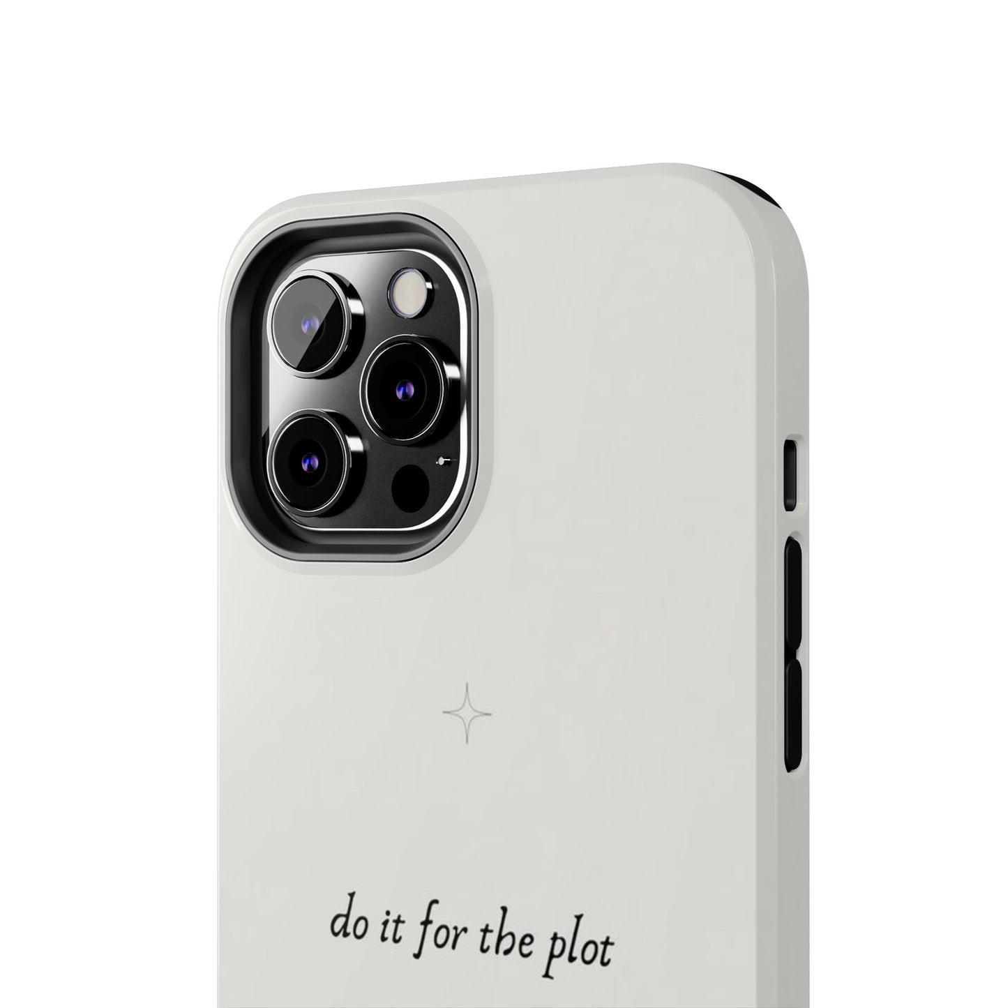 Do It For the Plot Simple Aesthetic Glossy Phone Case with Affirmation