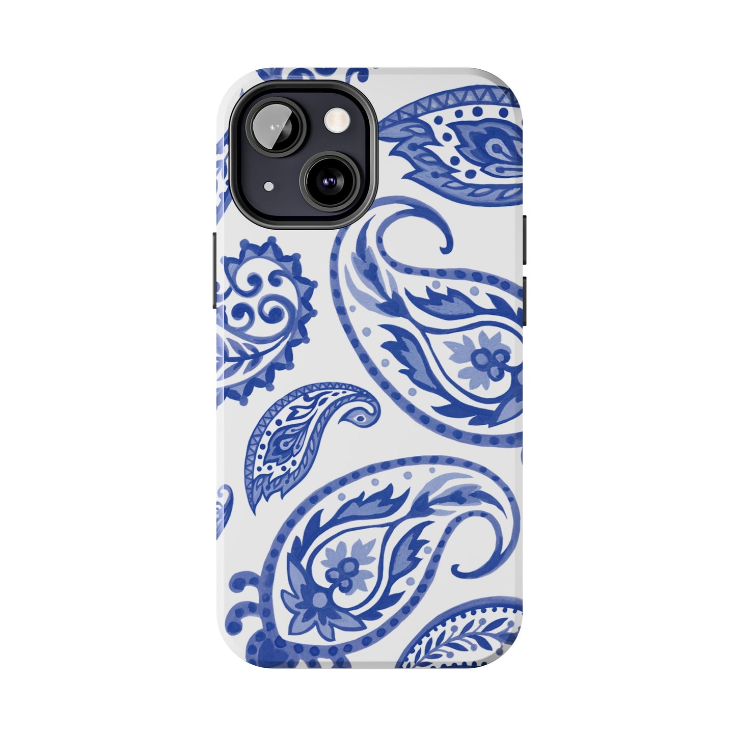 Paisley Blue and White phone case