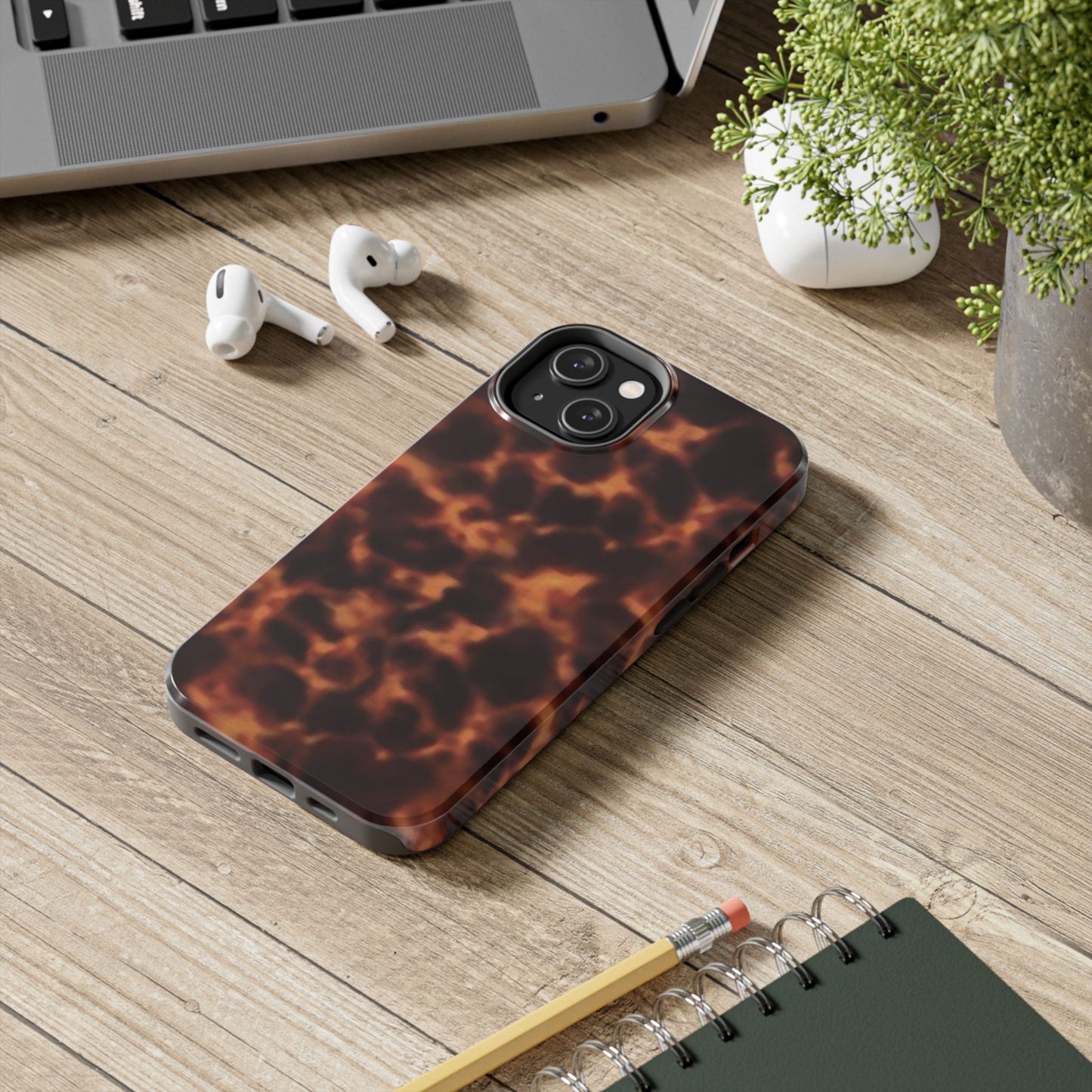 Tortoise Shell Glossy Phone Case,  Cool Girl Aesthetic