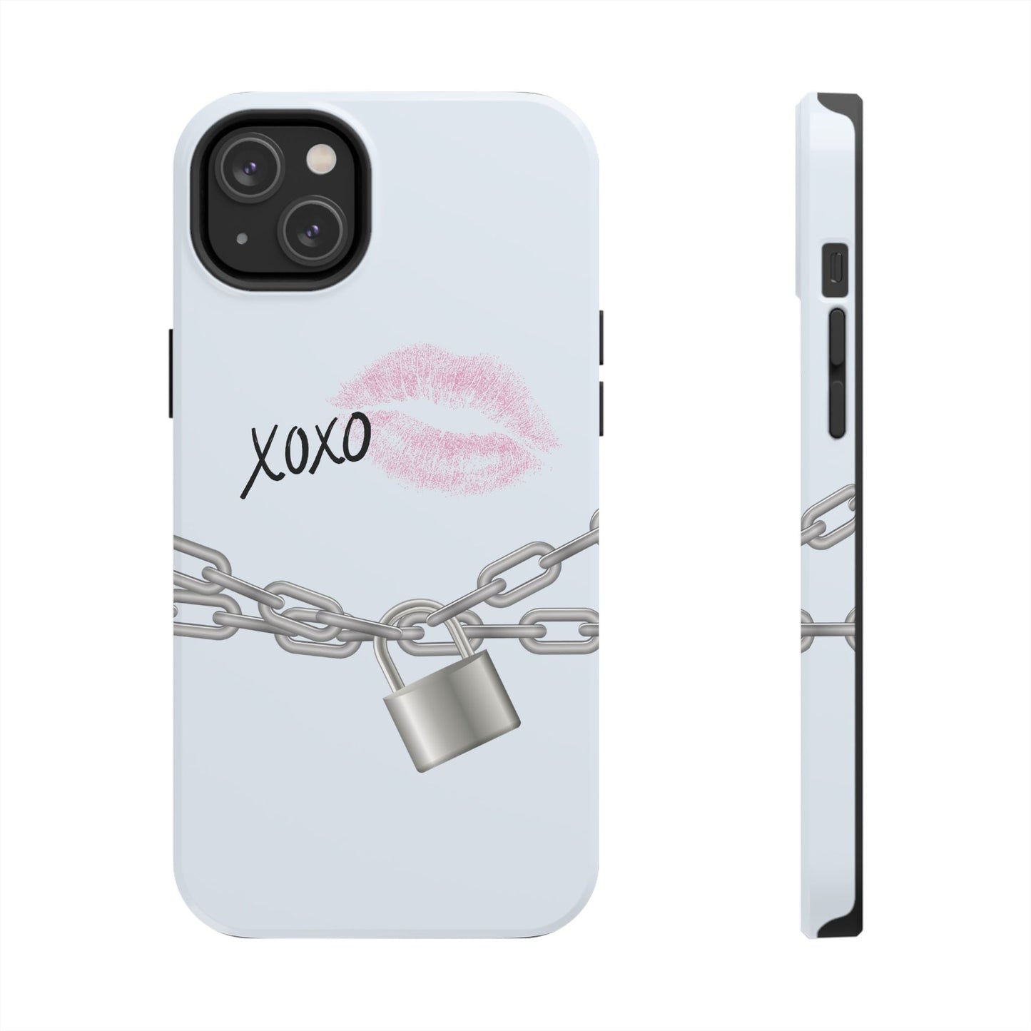 XOXO Love Lock Phone Case - Aesthetic Y2K Girly Style