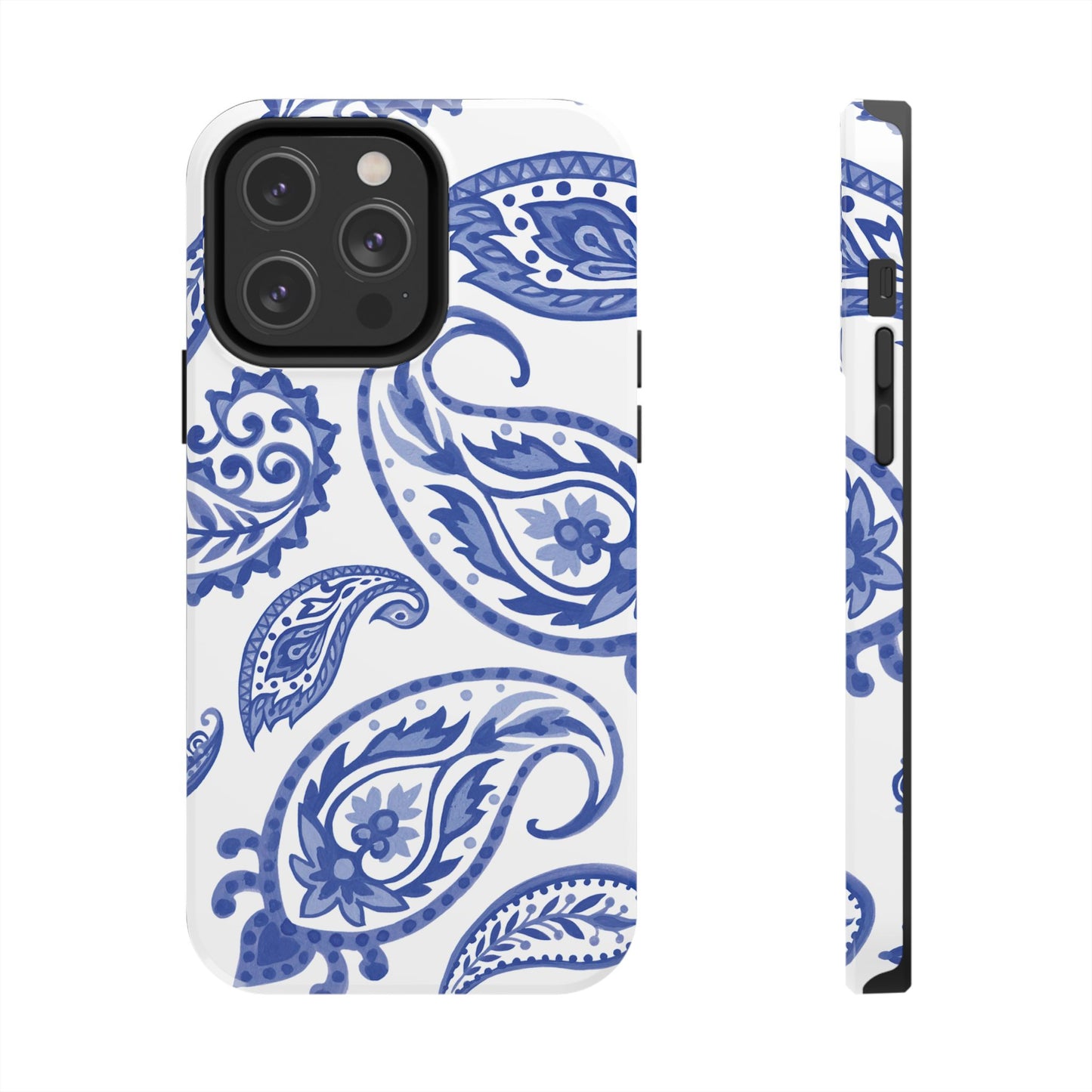 Paisley Blue and White phone case