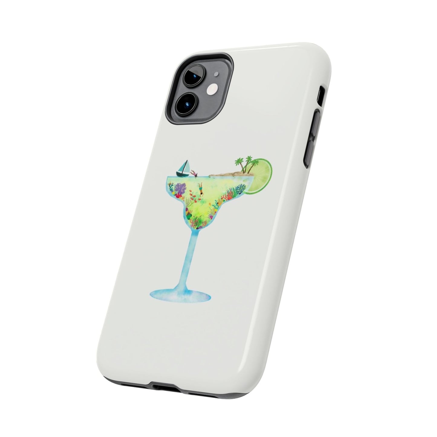 Glossy Phone Case, Summer Phone Case, Cute, Glossy Phone Case, Coastal Summer