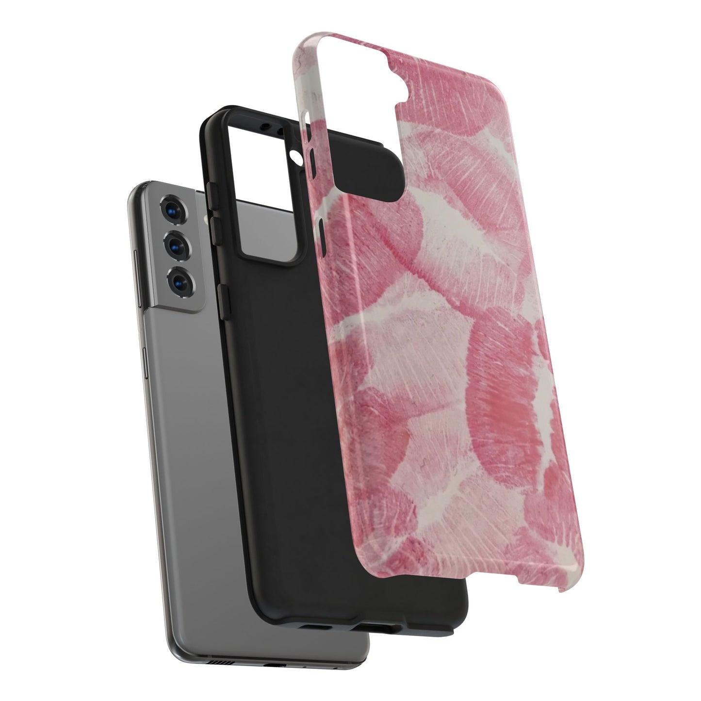 Pink Kiss Lipstick Fashion Aesthetic Glossy Phone Case