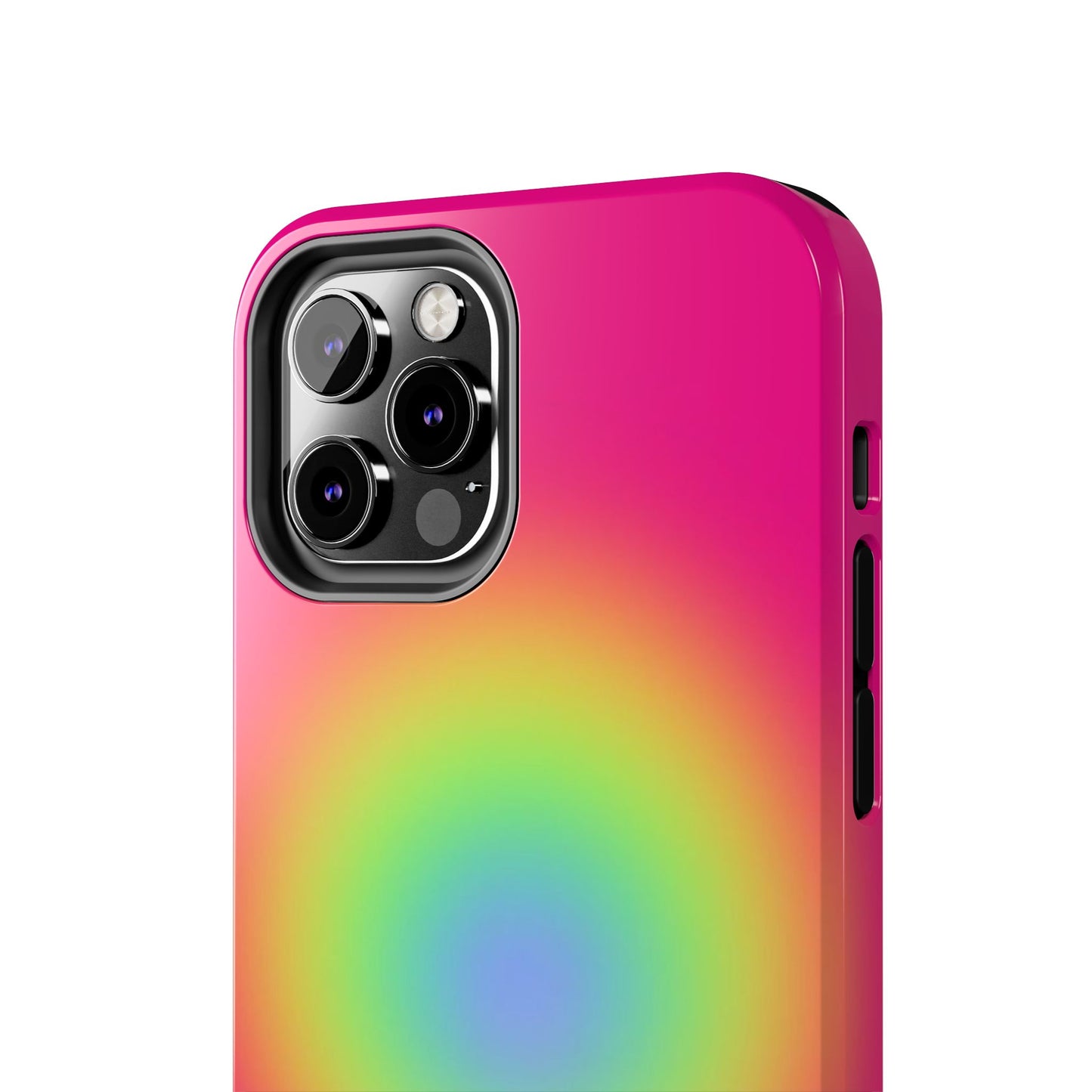 Pink Aura Phone Case, Pink, Yellow, Trendy, Clean Girl Aesthetic, Preppy, Glossy Phone Case