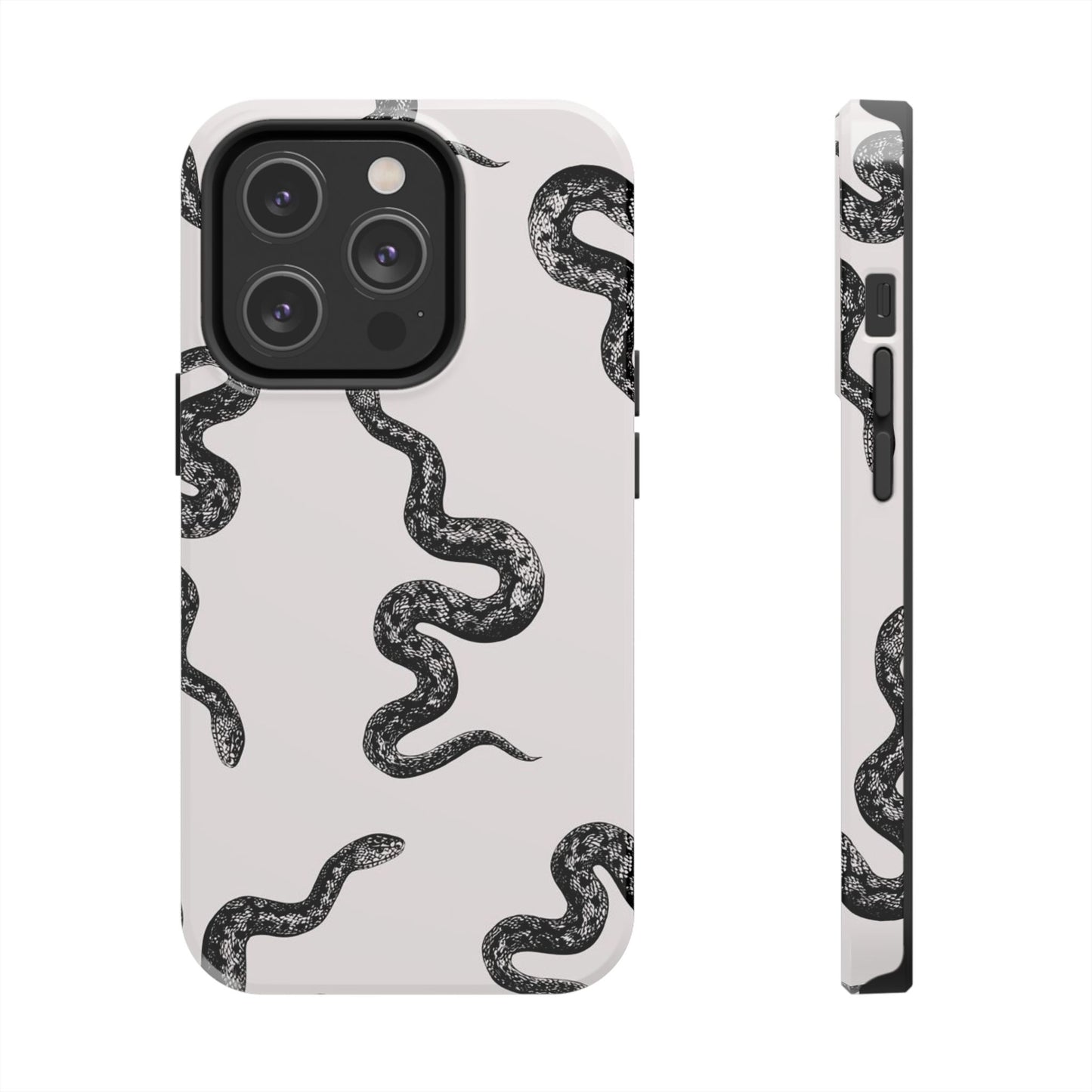 Snake Print Aesthetic Glossy Phone Case