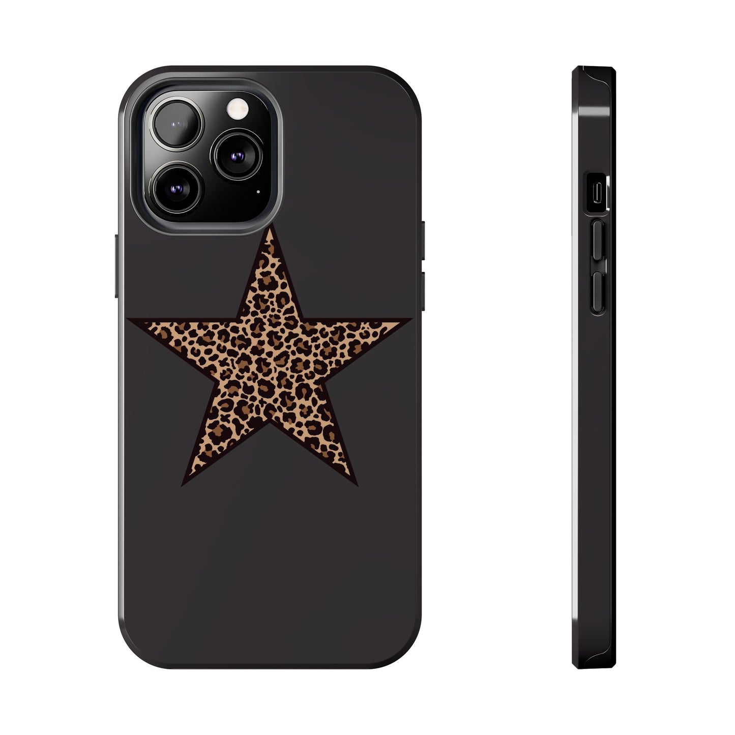Cheetah Print Star Scandi Style Phone Case