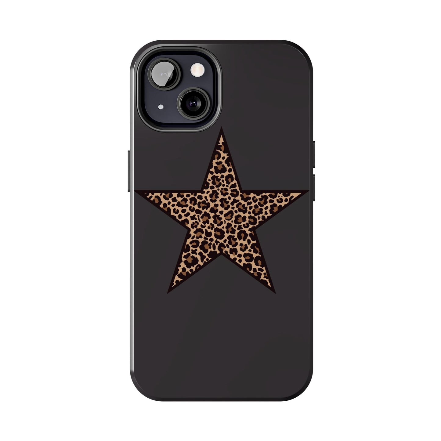 Cheetah Print Star Scandi Style Phone Case