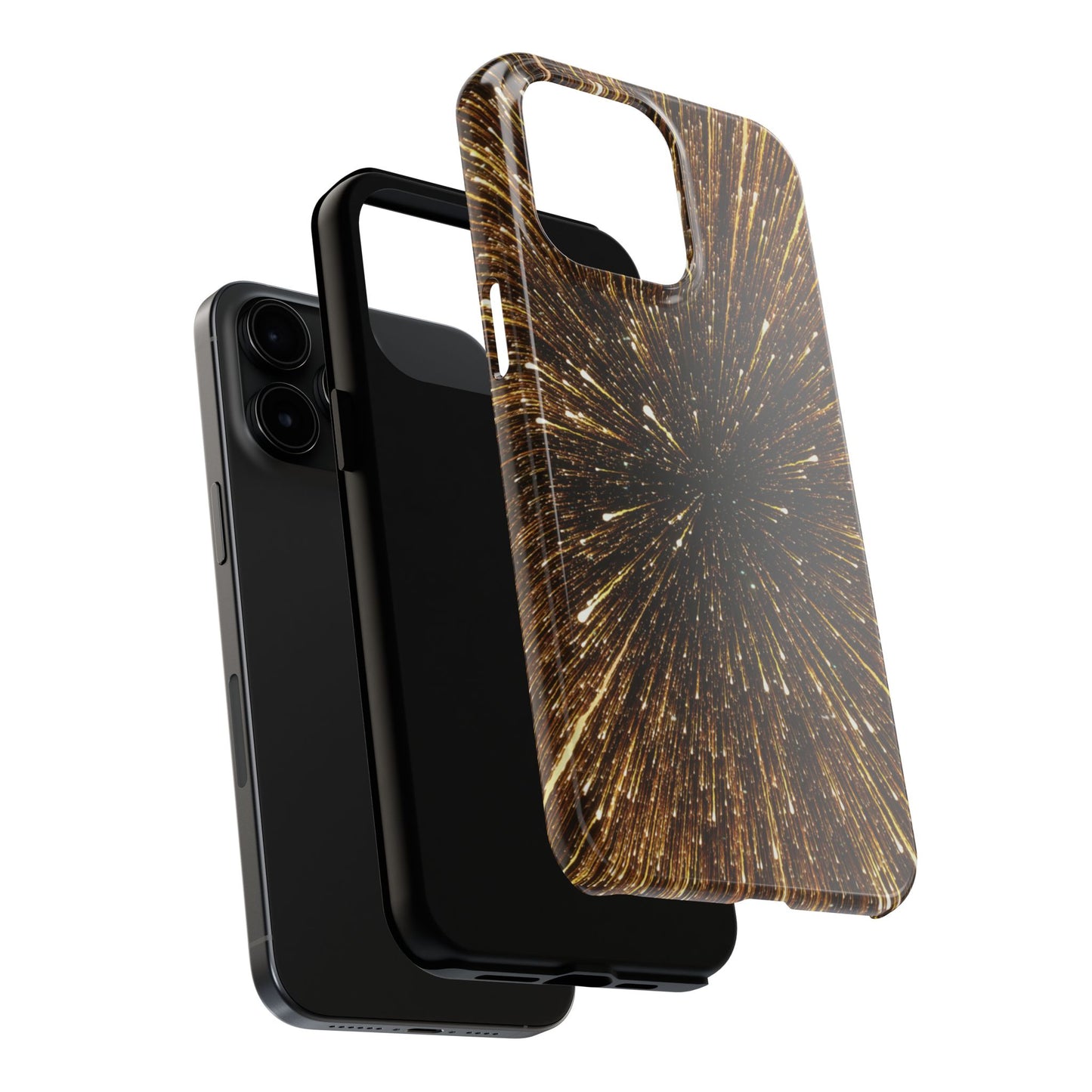 Star Burst Gold Galaxy Phone Case