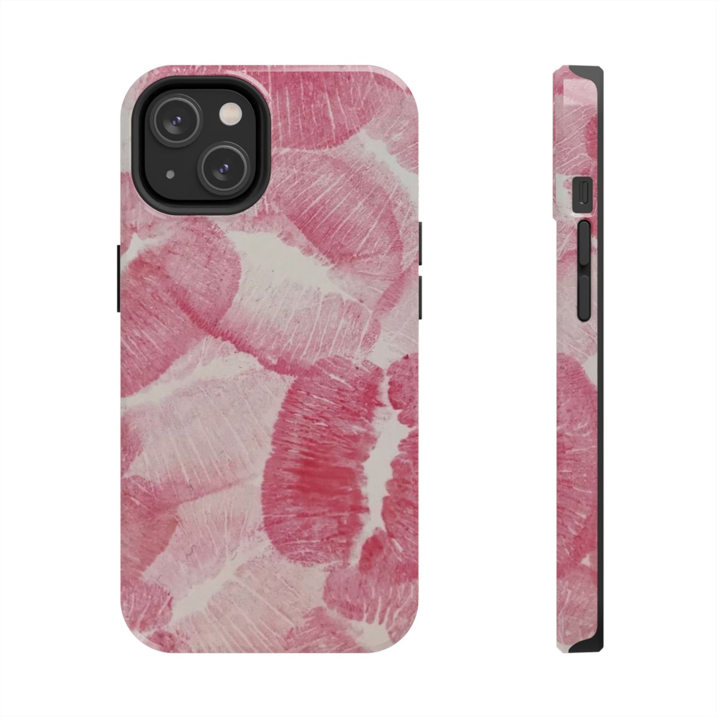 Pink Kiss Lipstick Fashion Aesthetic Glossy Phone Case