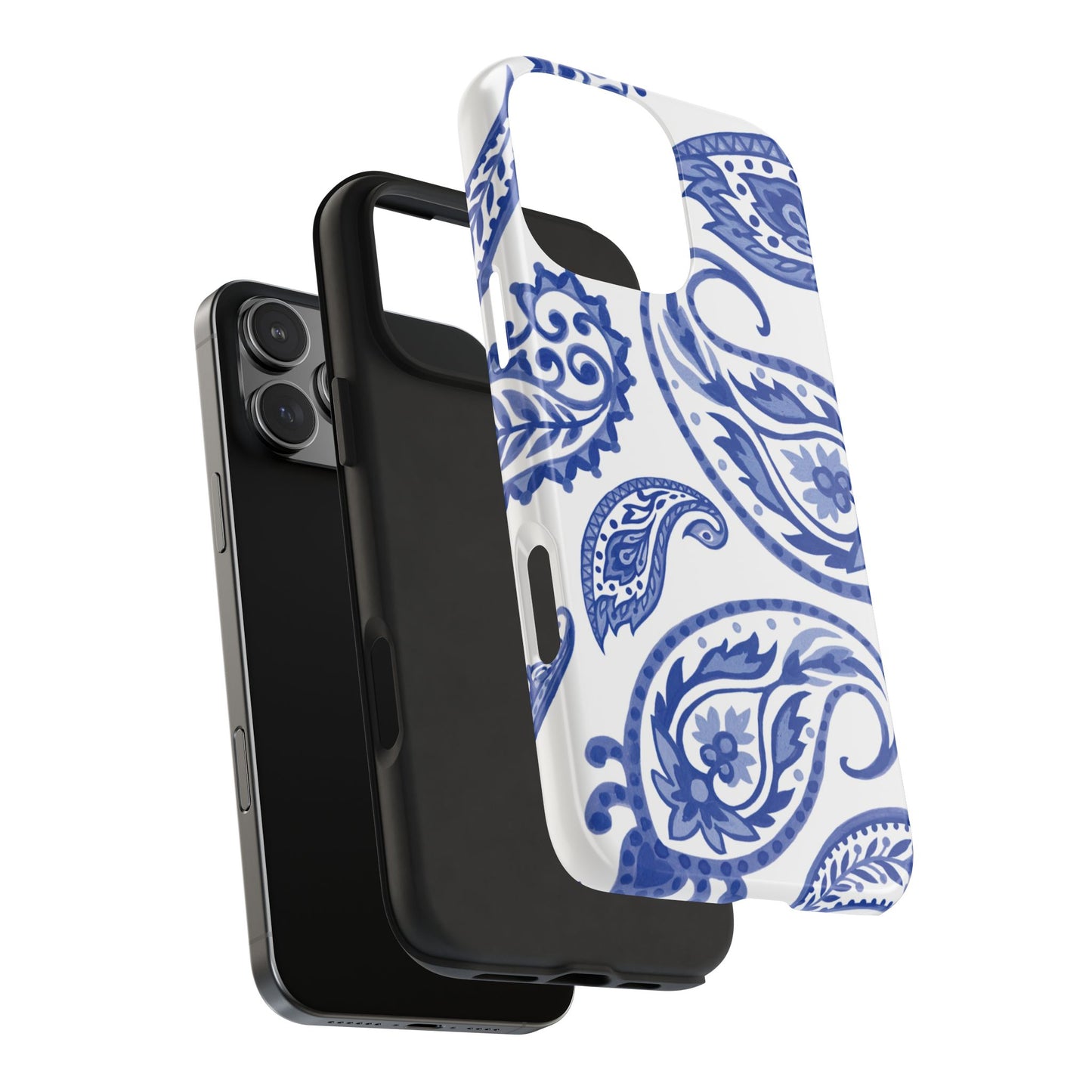Paisley Blue and White phone case