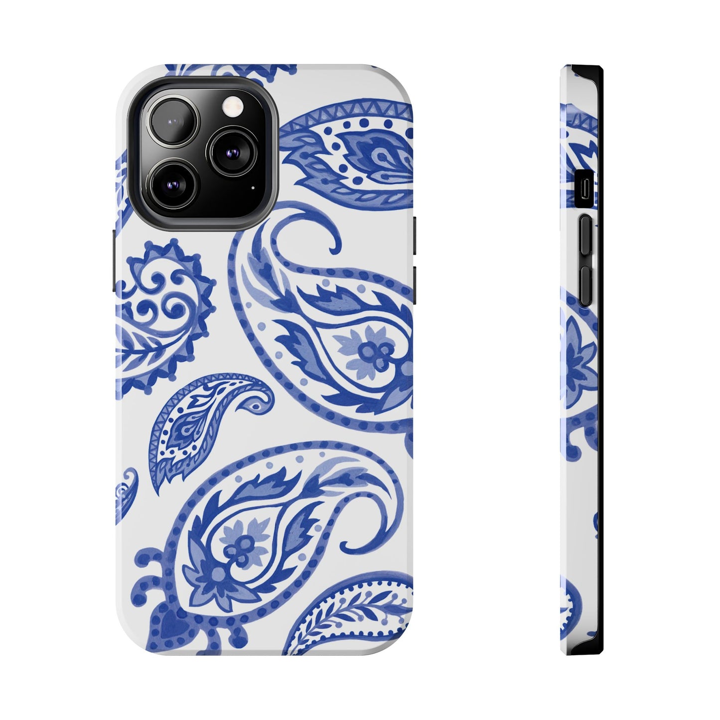 Paisley Blue and White phone case