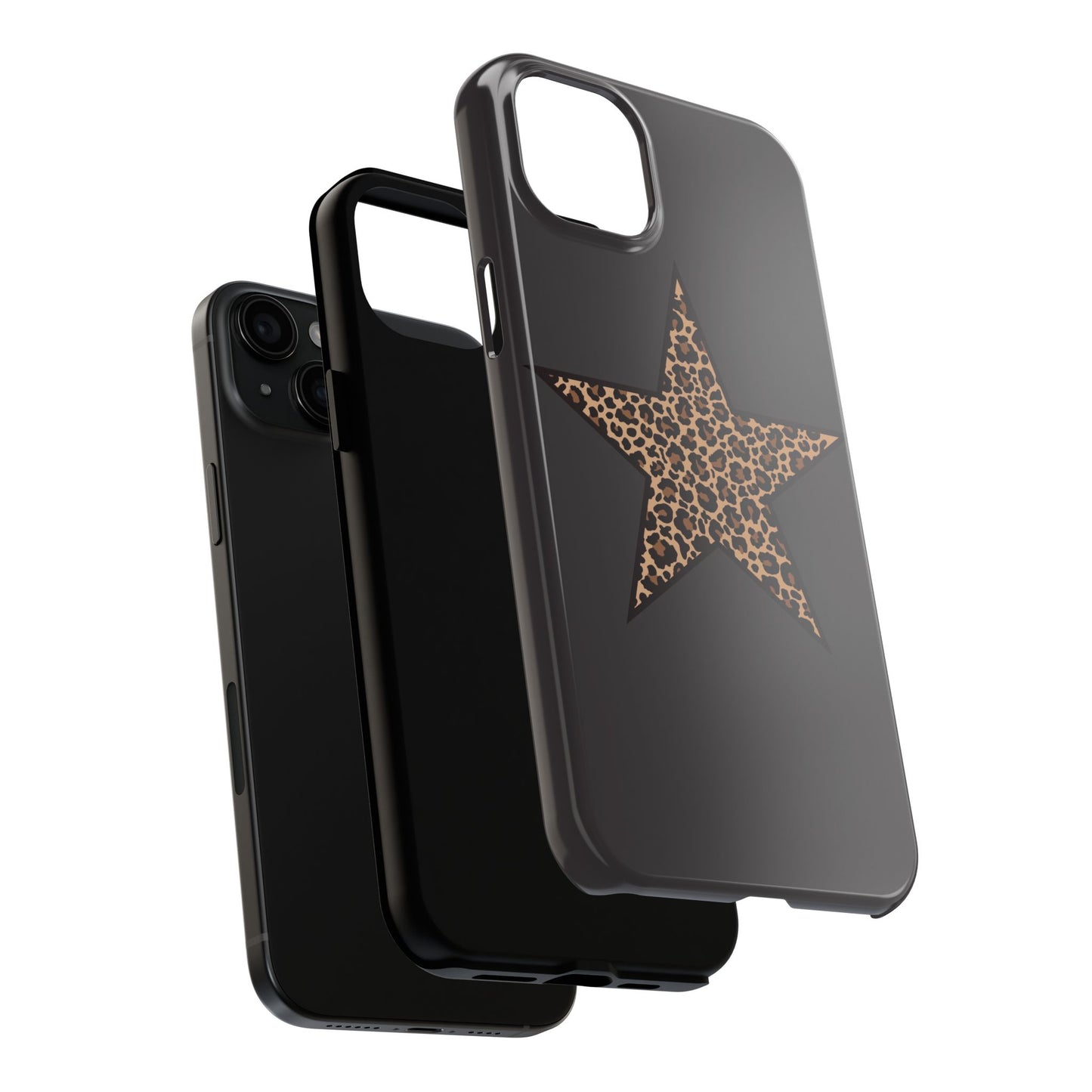 Cheetah Print Star Scandi Style Phone Case