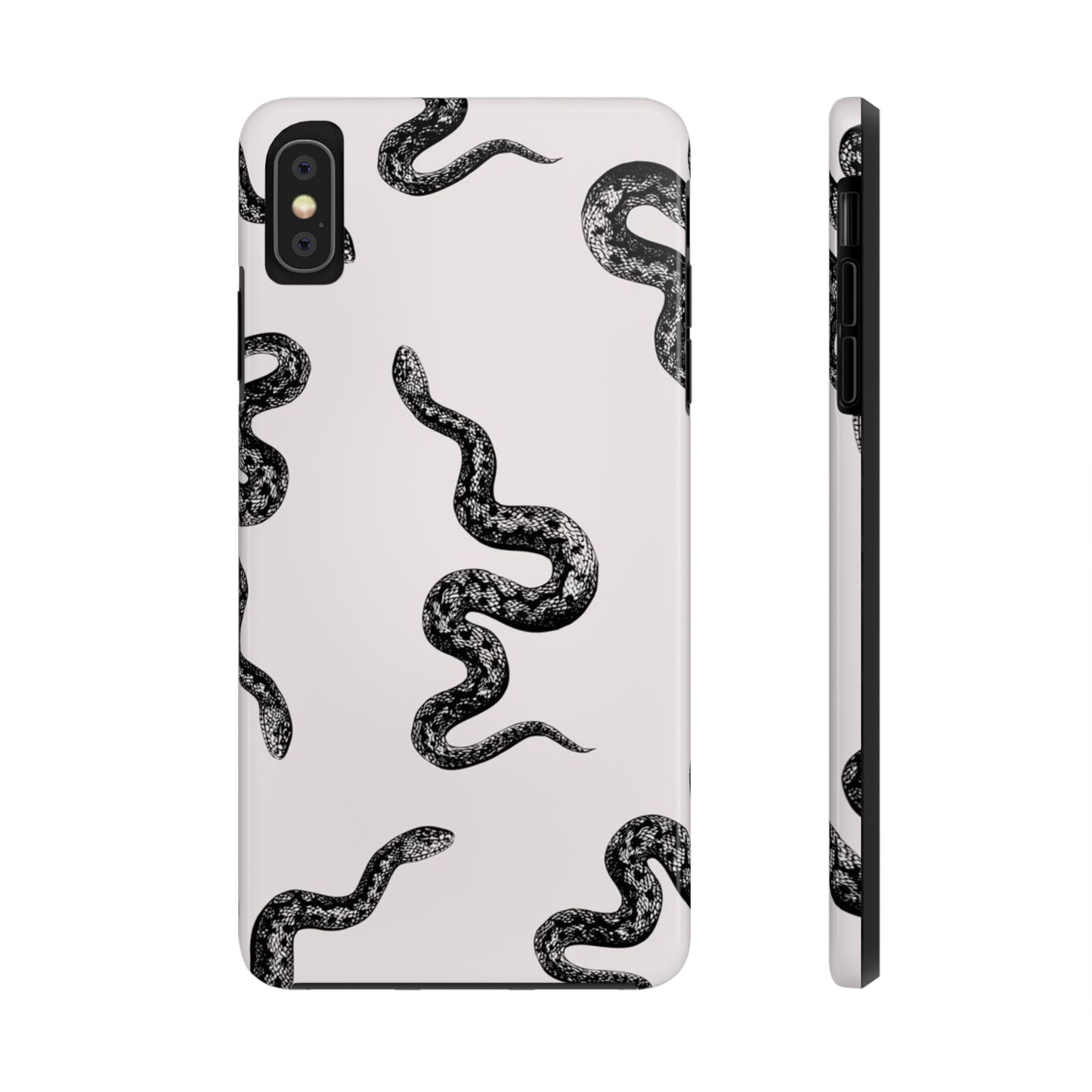 Snake Print Aesthetic Glossy Phone Case