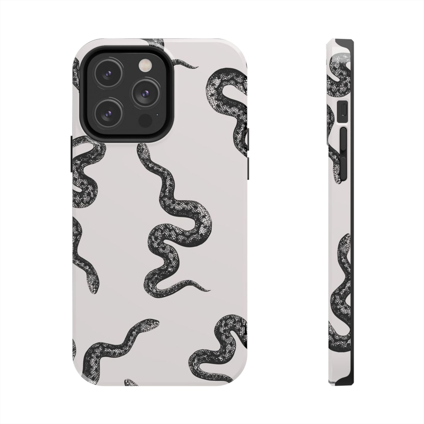 Snake Print Aesthetic Glossy Phone Case