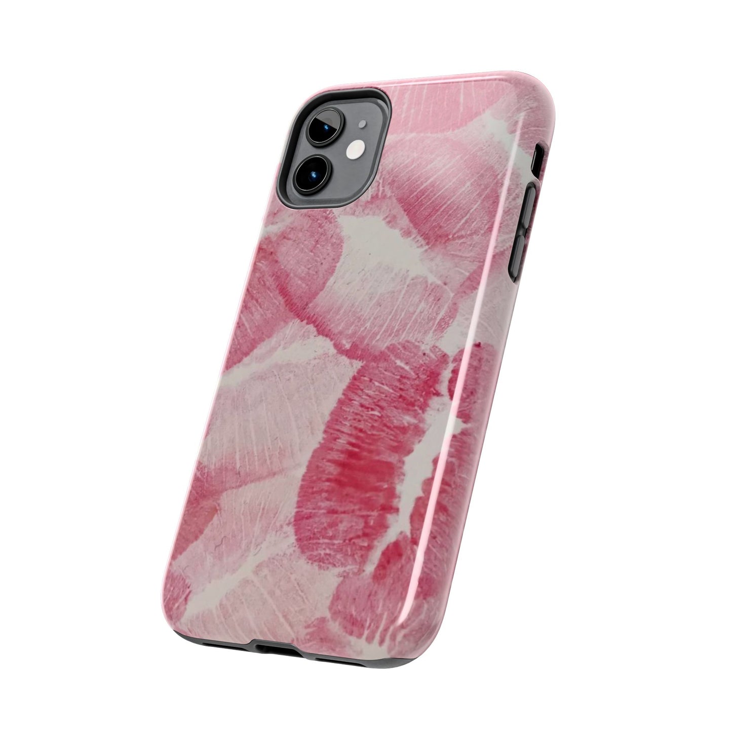 Pink Kiss Lipstick Fashion Aesthetic Glossy Phone Case