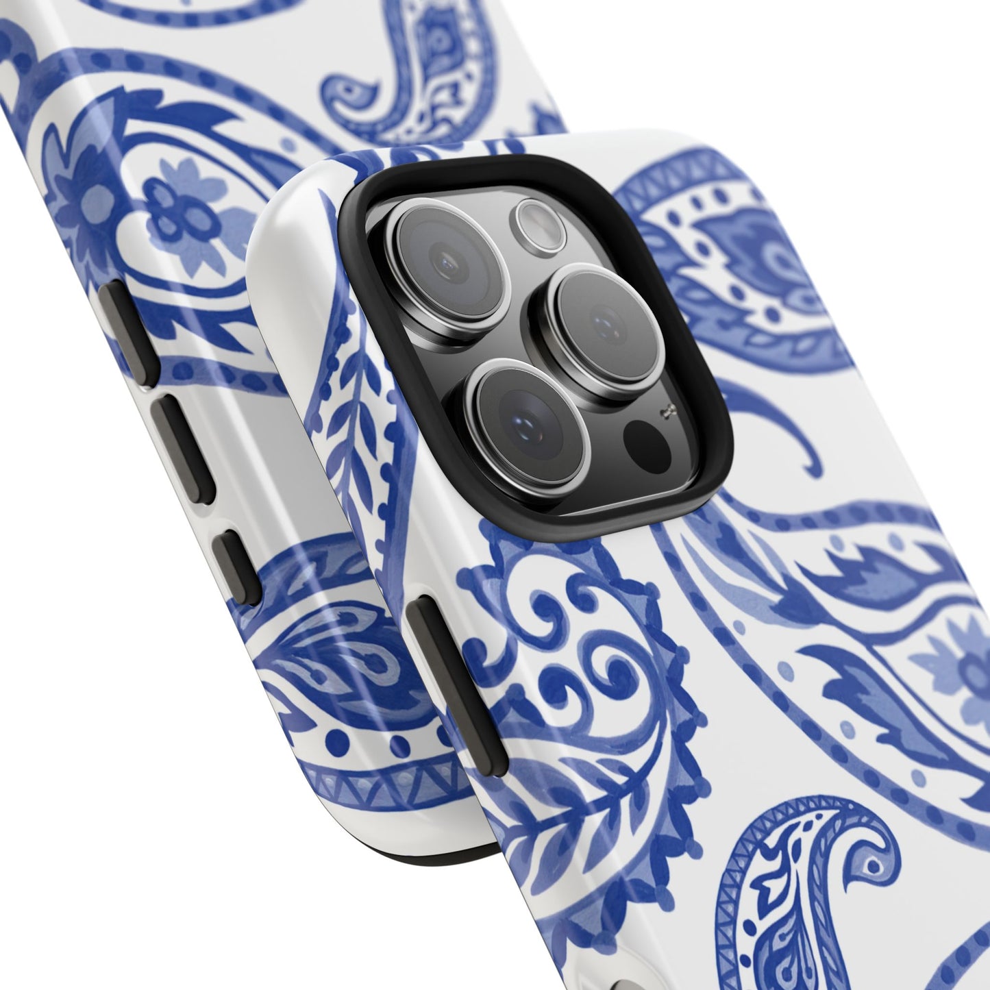 Paisley Blue and White phone case