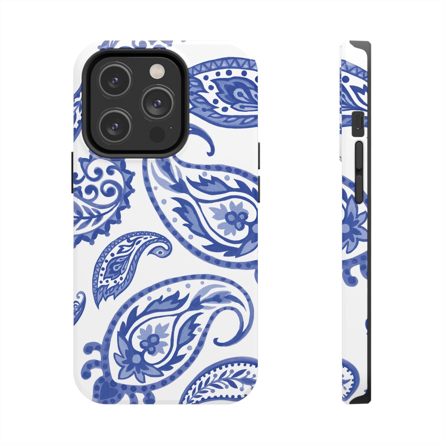 Paisley Blue and White phone case