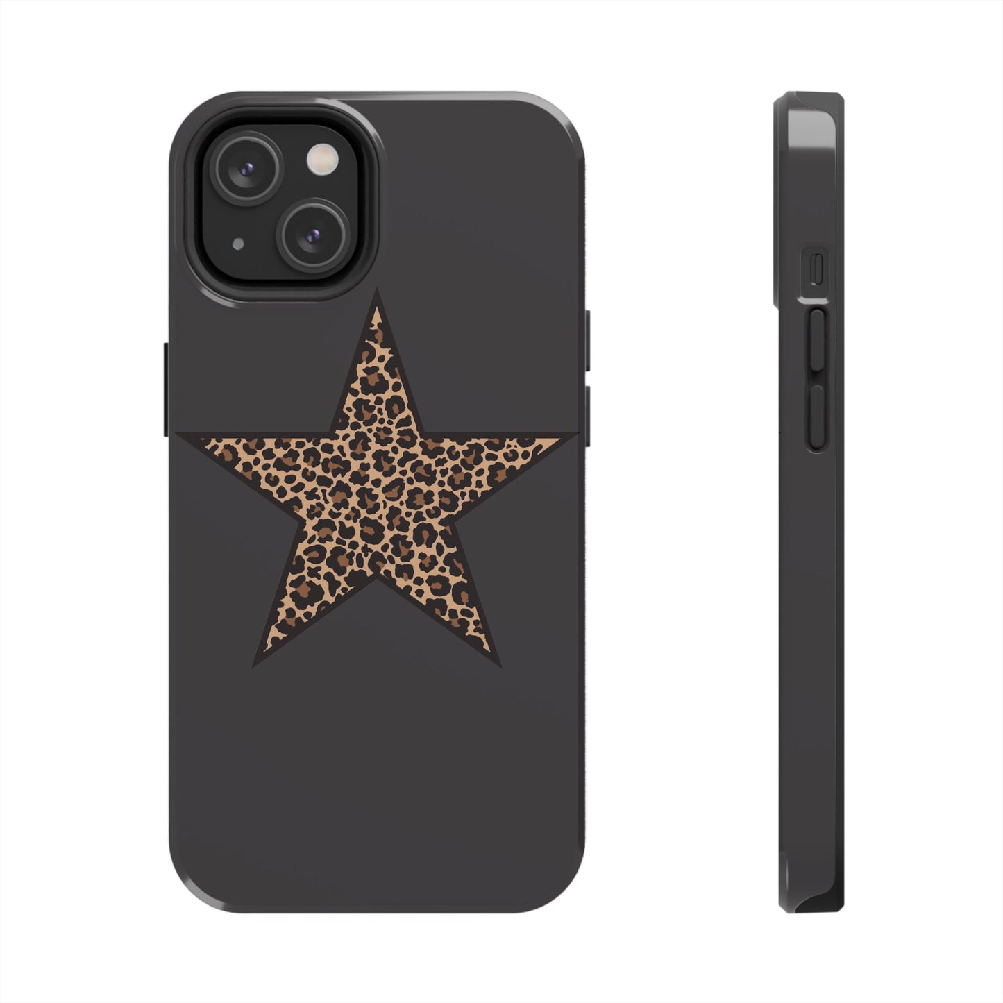 Cheetah Print Star Scandi Style Phone Case
