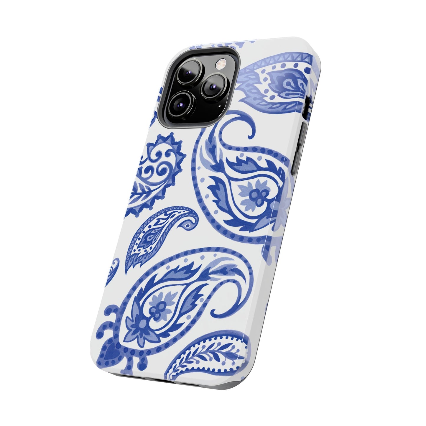 Paisley Blue and White phone case