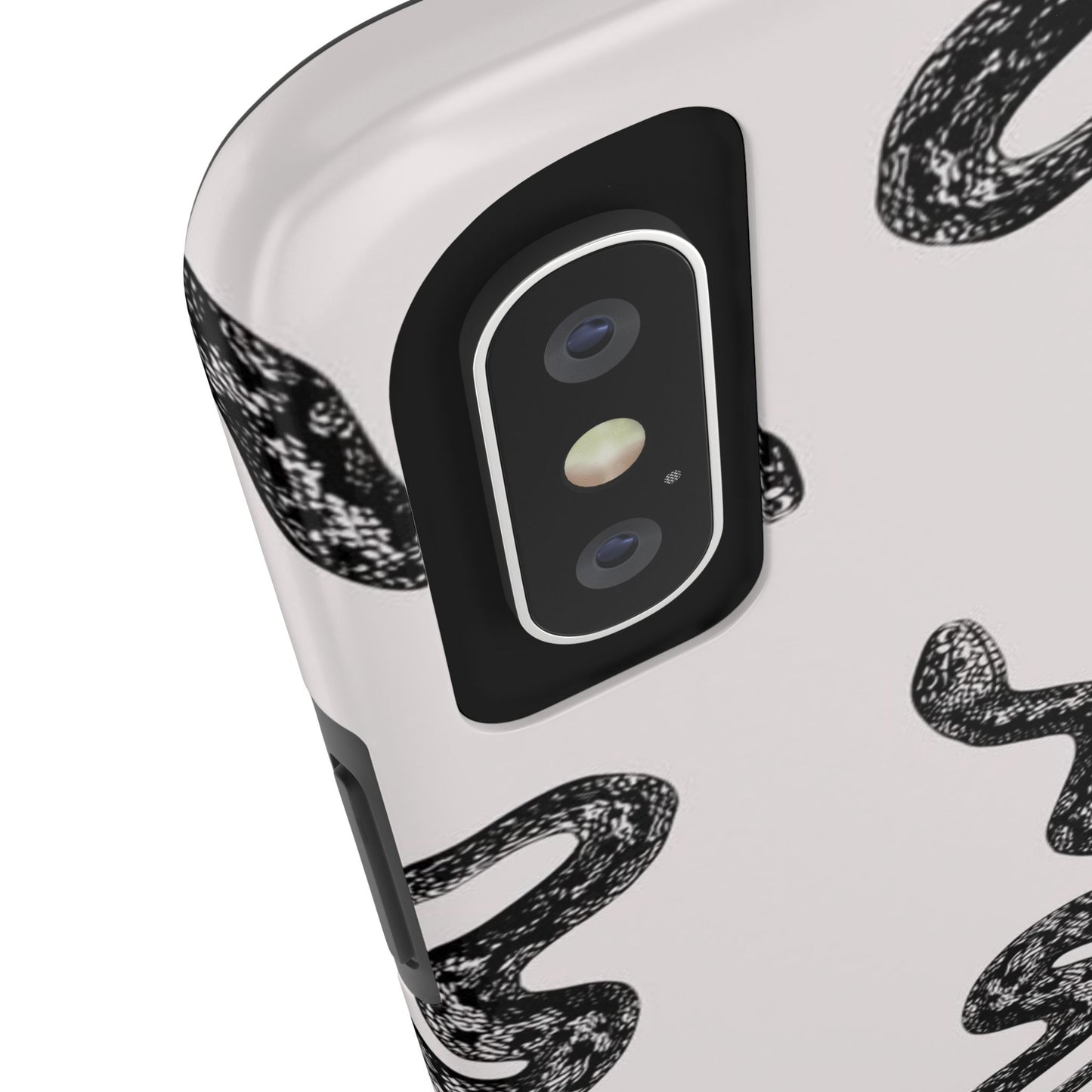Snake Print Aesthetic Glossy Phone Case