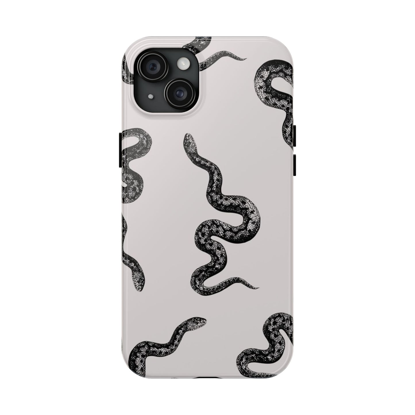 Snake Print Aesthetic Glossy Phone Case