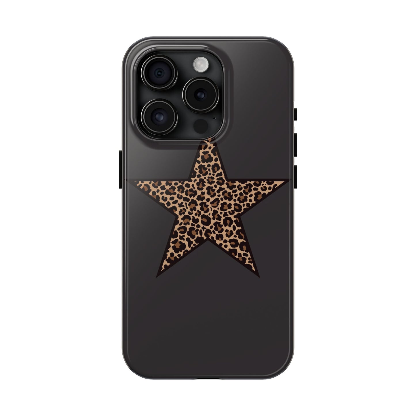 Cheetah Print Star Scandi Style Phone Case