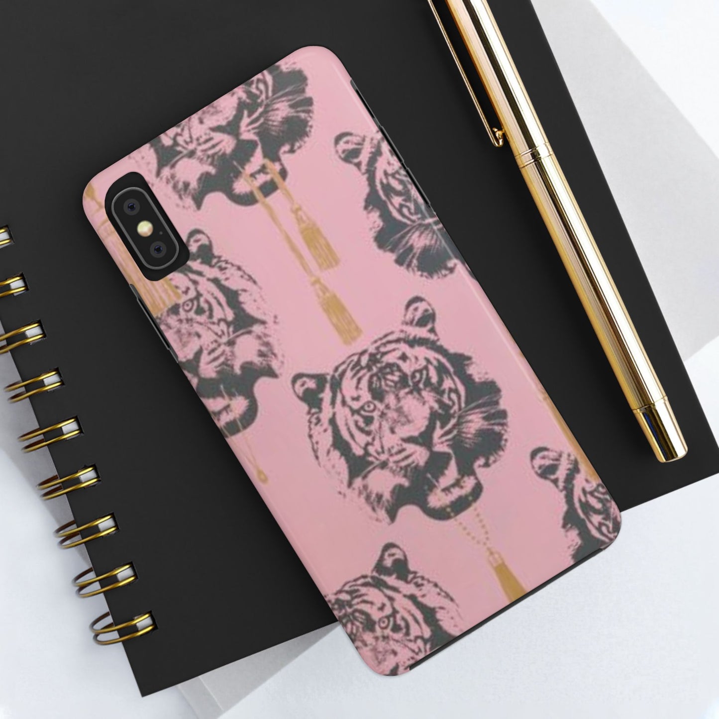 Pink Tiger Print Fashion Phone Case