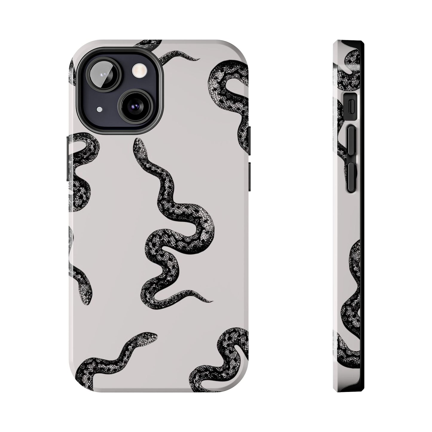 Snake Print Aesthetic Glossy Phone Case