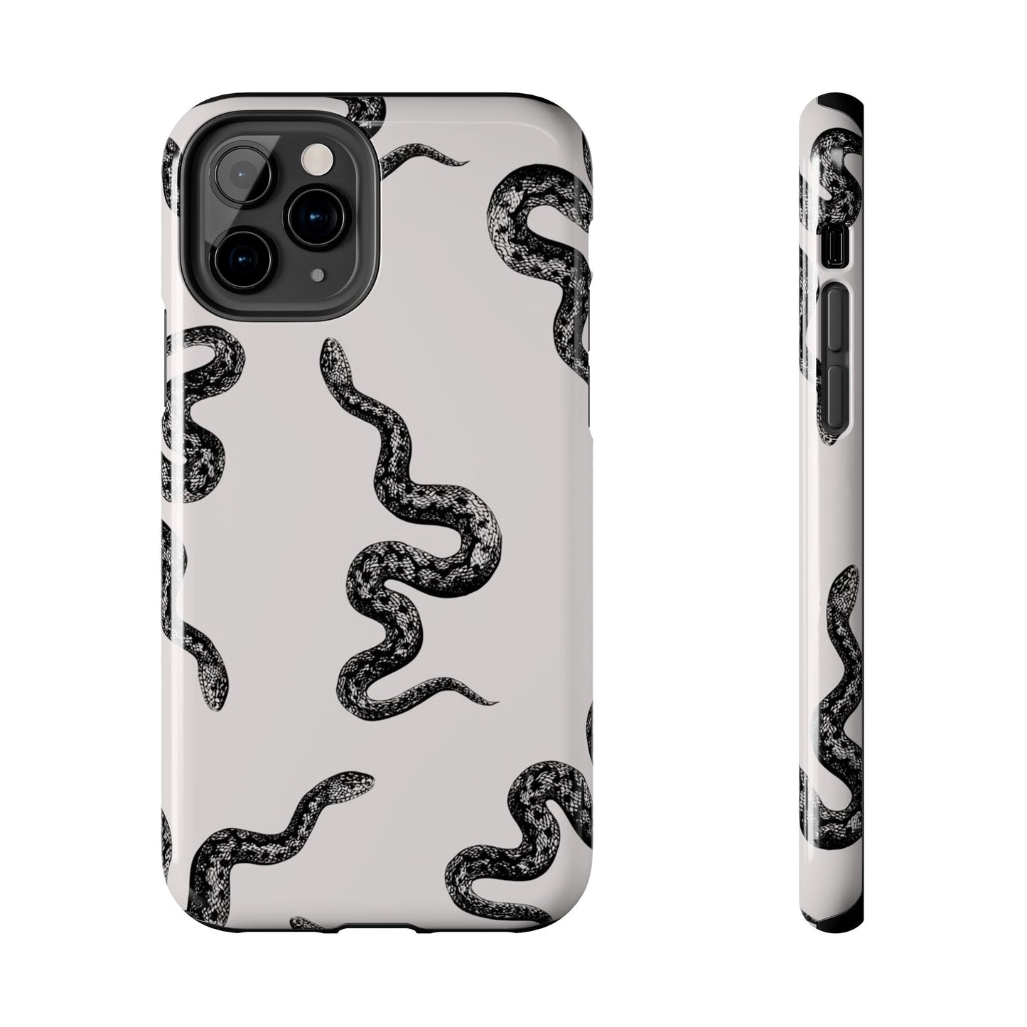 Snake Print Aesthetic Glossy Phone Case