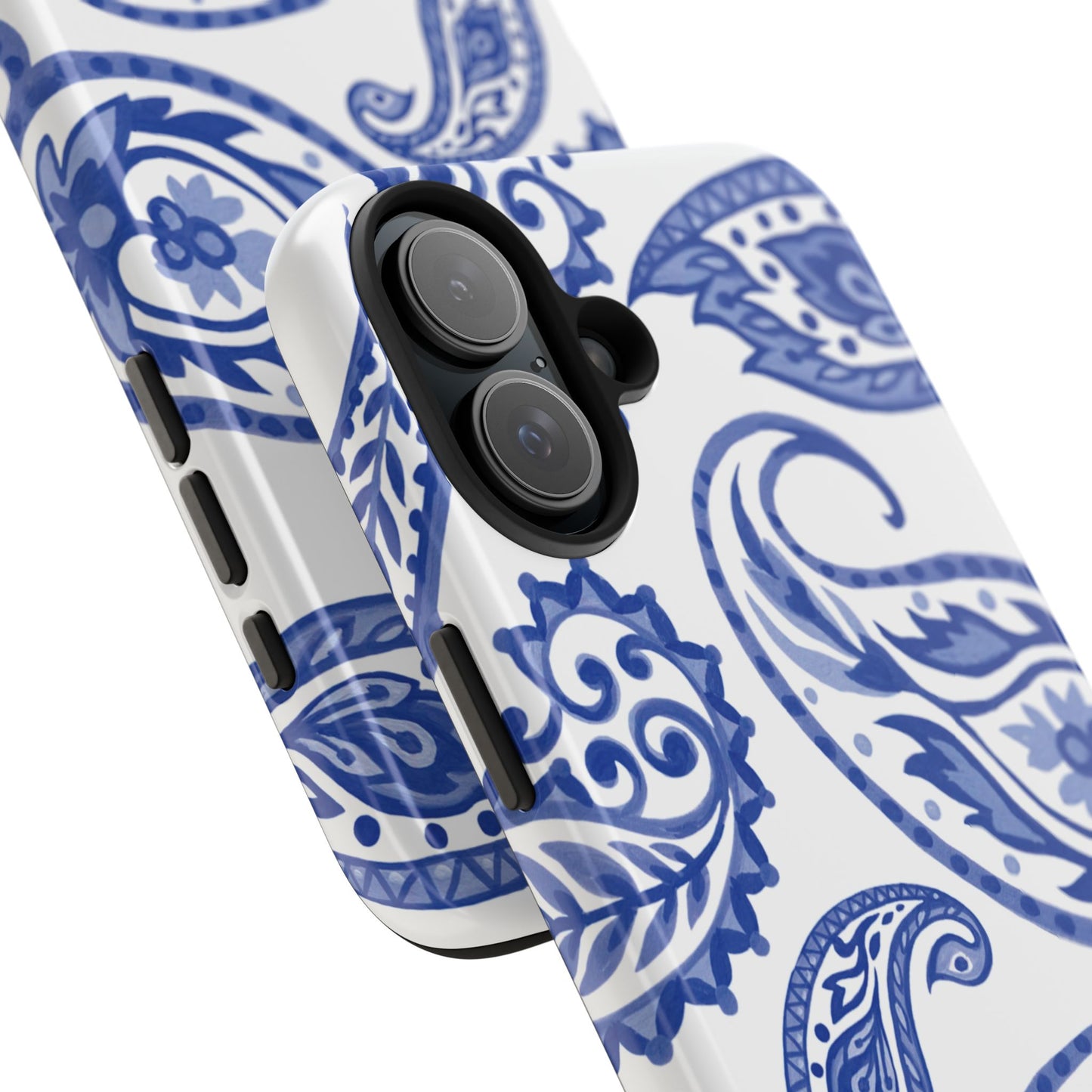 Paisley Blue and White phone case