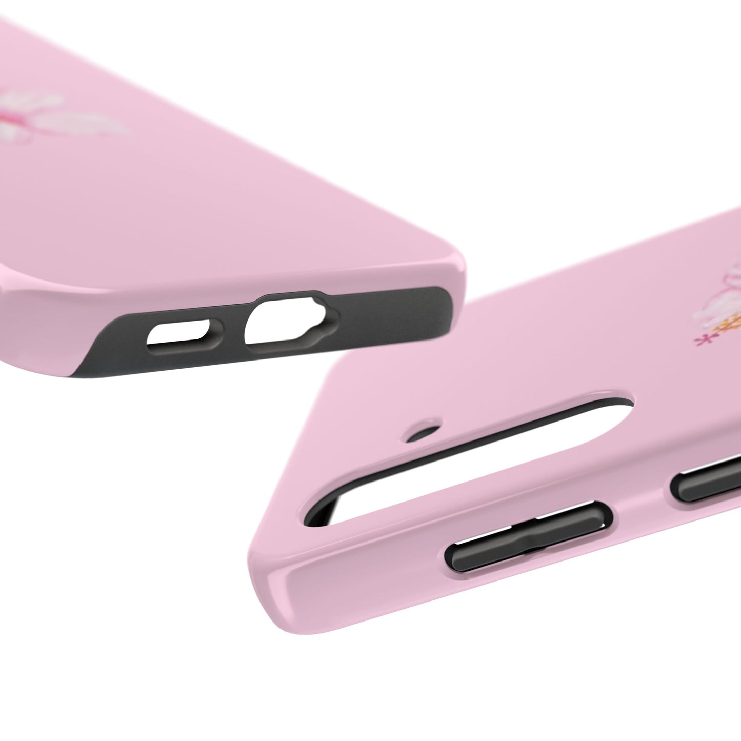Hibiscus Flower Phone Case, Pink, Tropical, Hawaiin, Clean Girl Aesthetic, Preppy, Glossy Phone Case